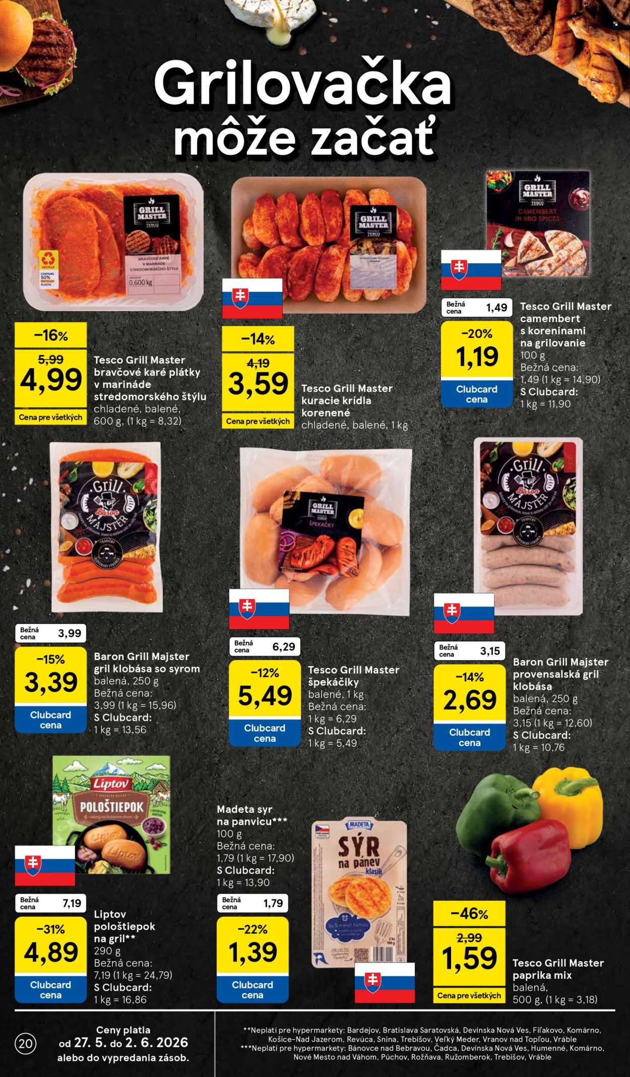 Leták TESCO - 27.5.2026 - 2.6.2026. Strana 20