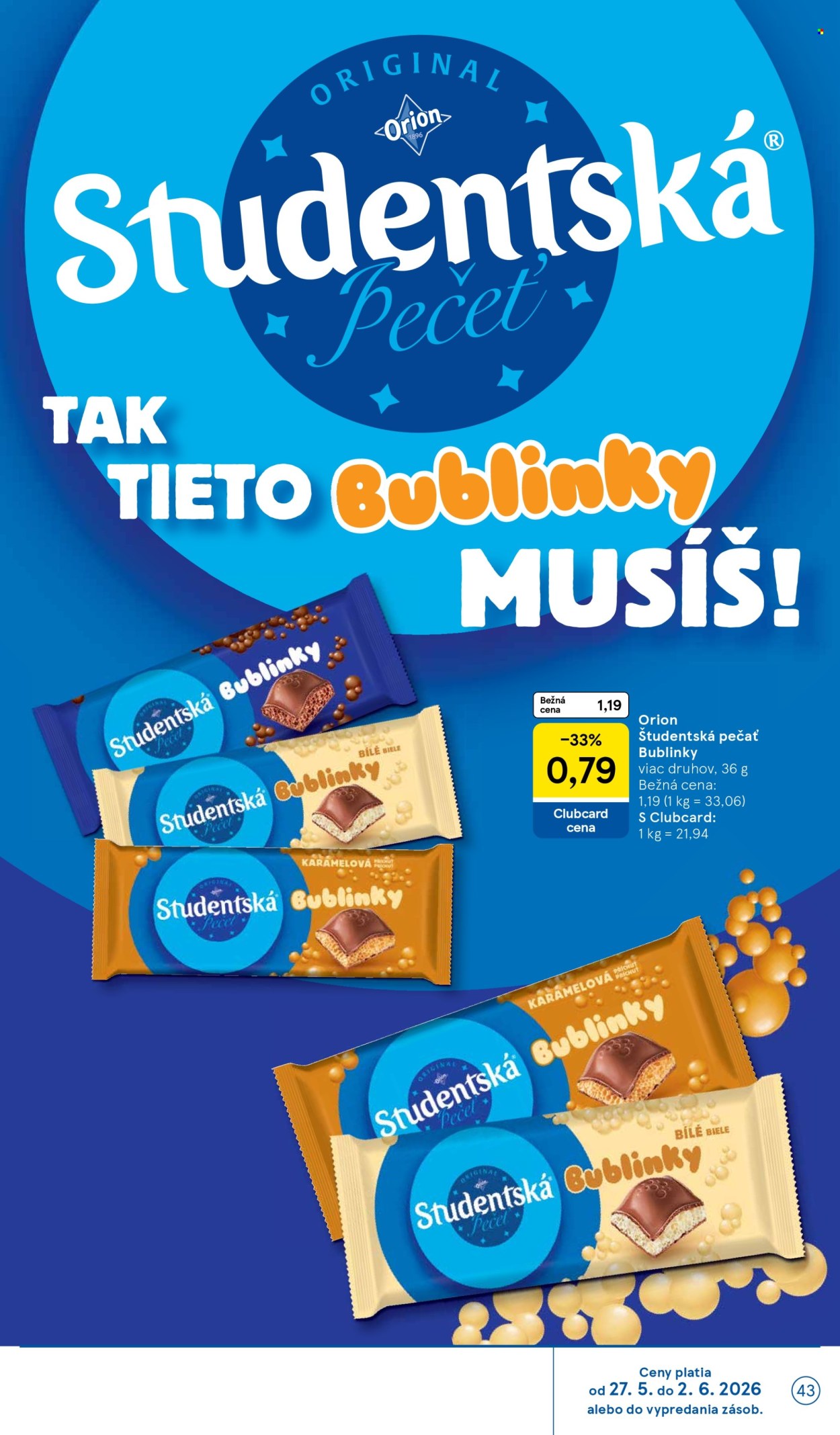 Leták TESCO - 27.5.2026 - 2.6.2026. Strana 43