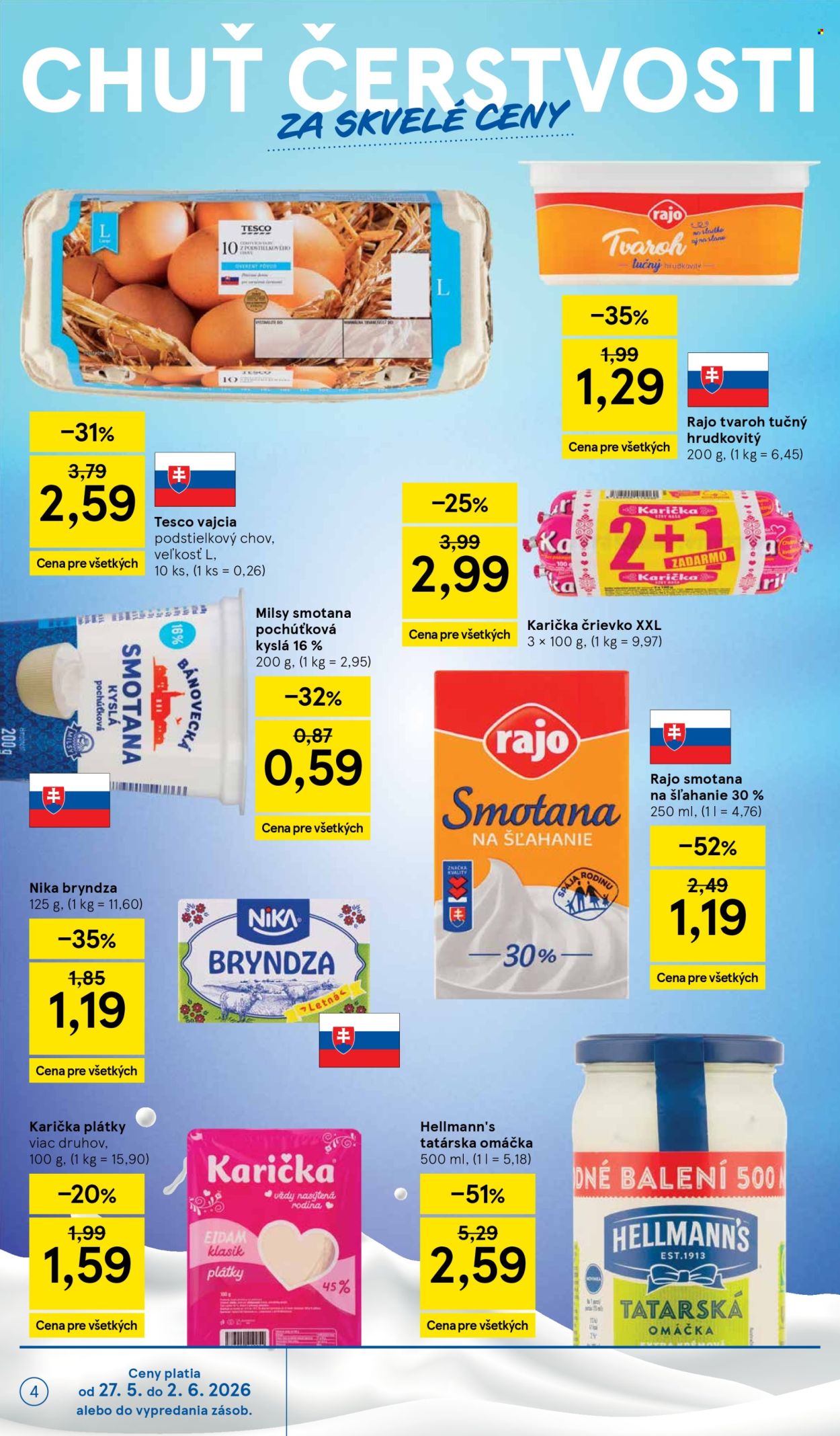 Leták TESCO supermarket - 27.5.2026 - 2.6.2026. Strana 4