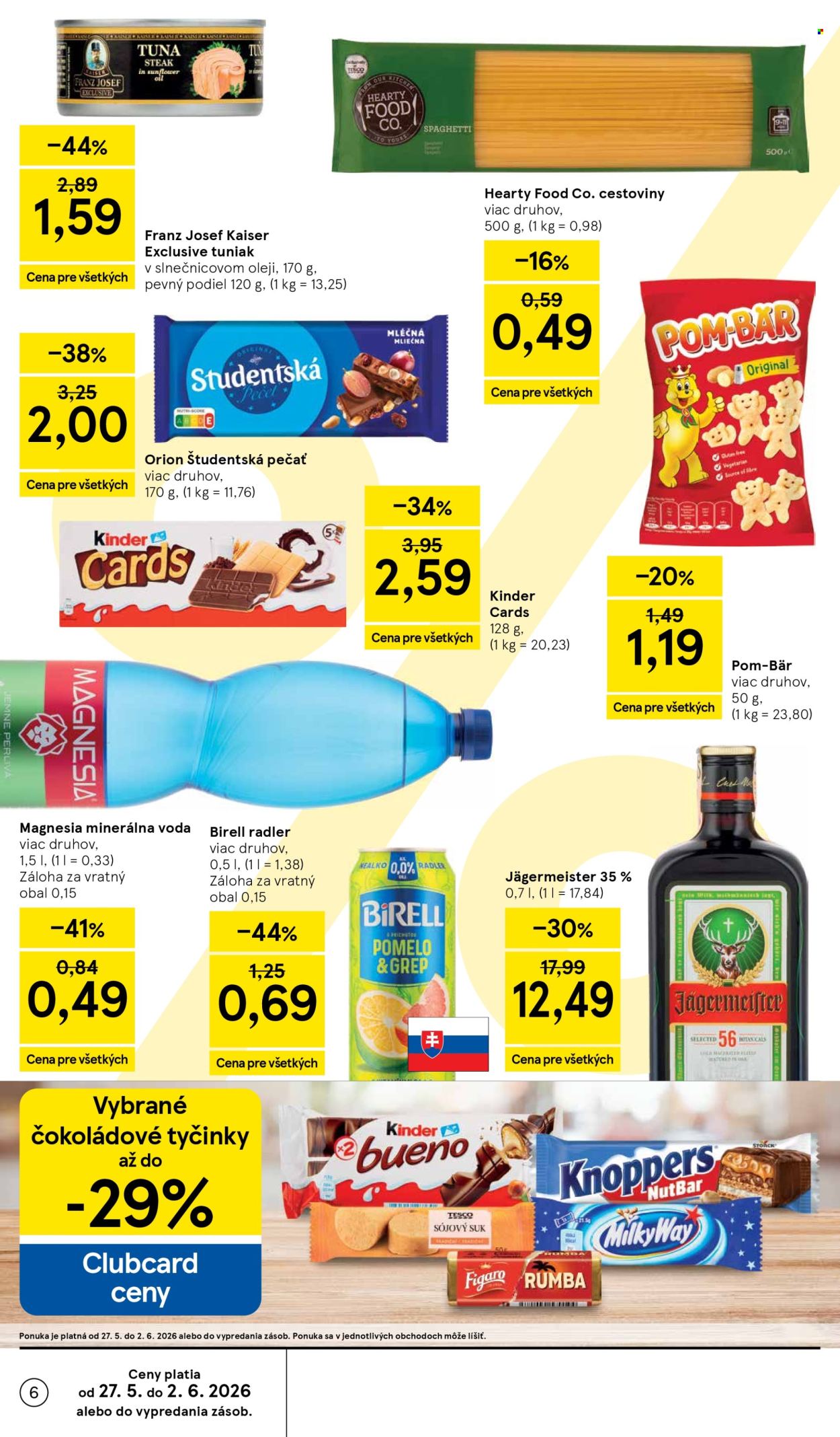 Leták TESCO supermarket - 27.5.2026 - 2.6.2026. Strana 6