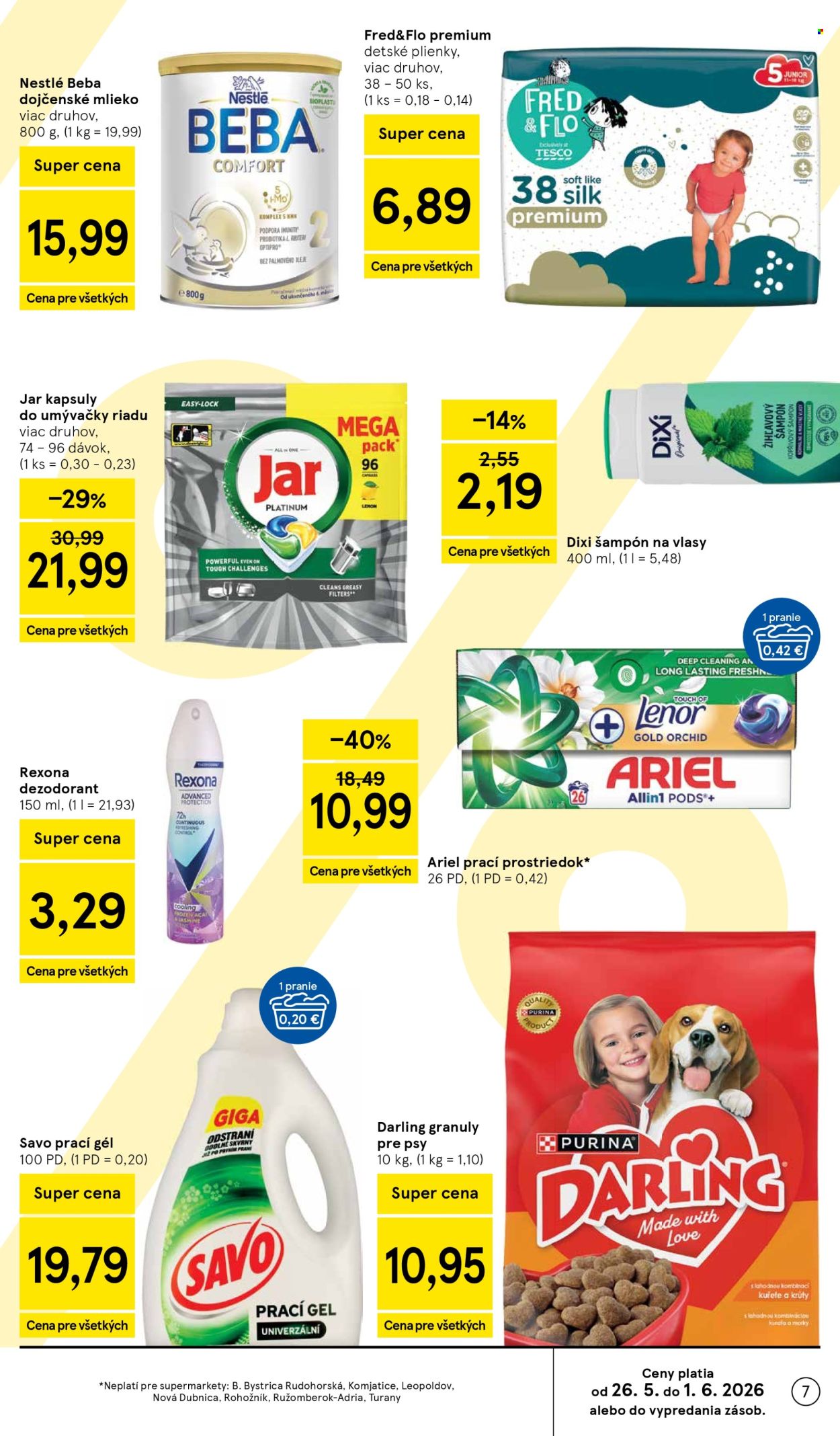 Leták TESCO supermarket - 27.5.2026 - 2.6.2026. Strana 7