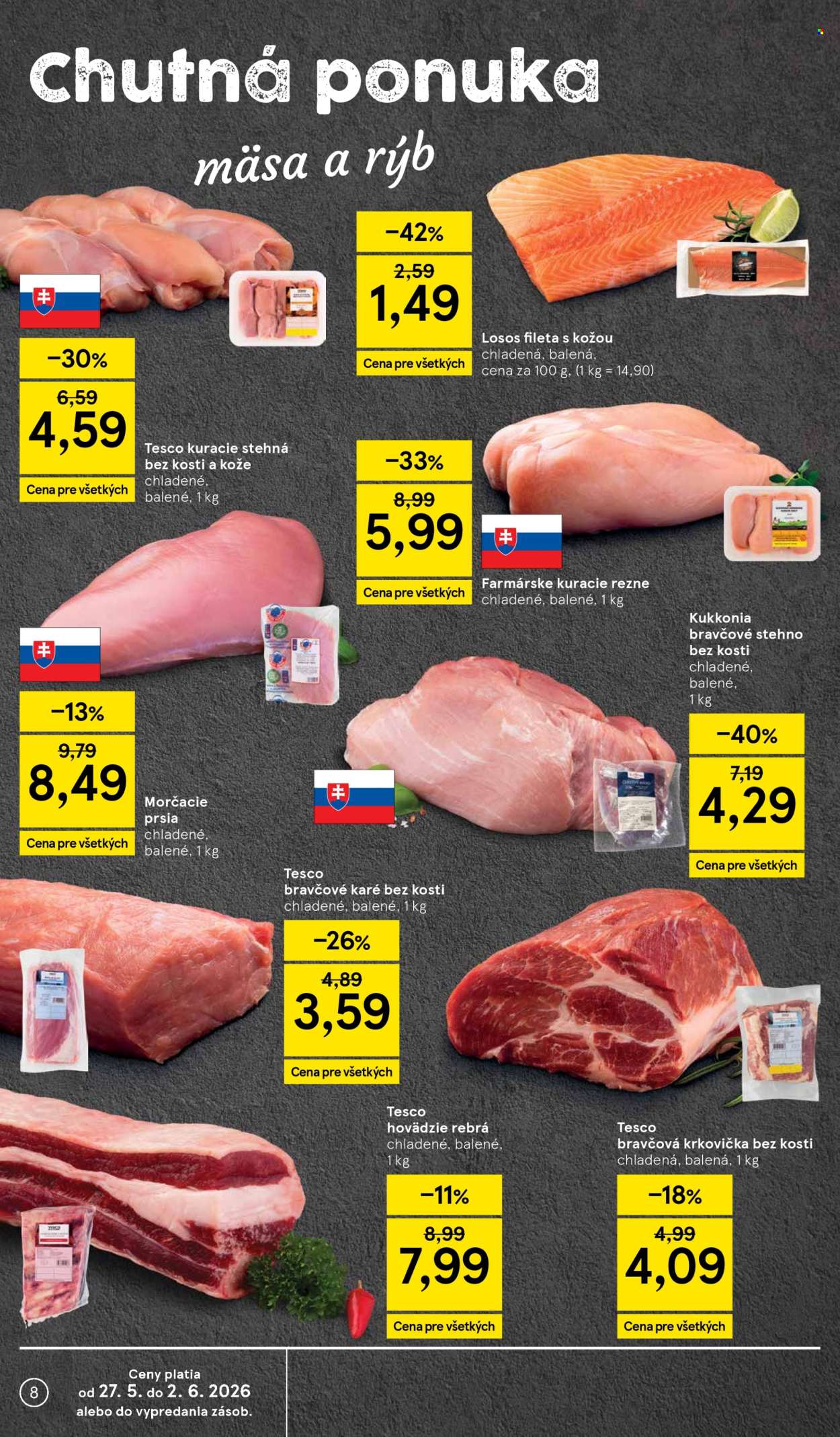 Leták TESCO supermarket - 27.5.2026 - 2.6.2026. Strana 8