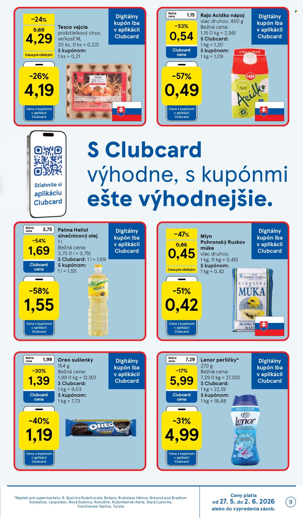Leták TESCO supermarket - 27.5.2026 - 2.6.2026. Strana 9