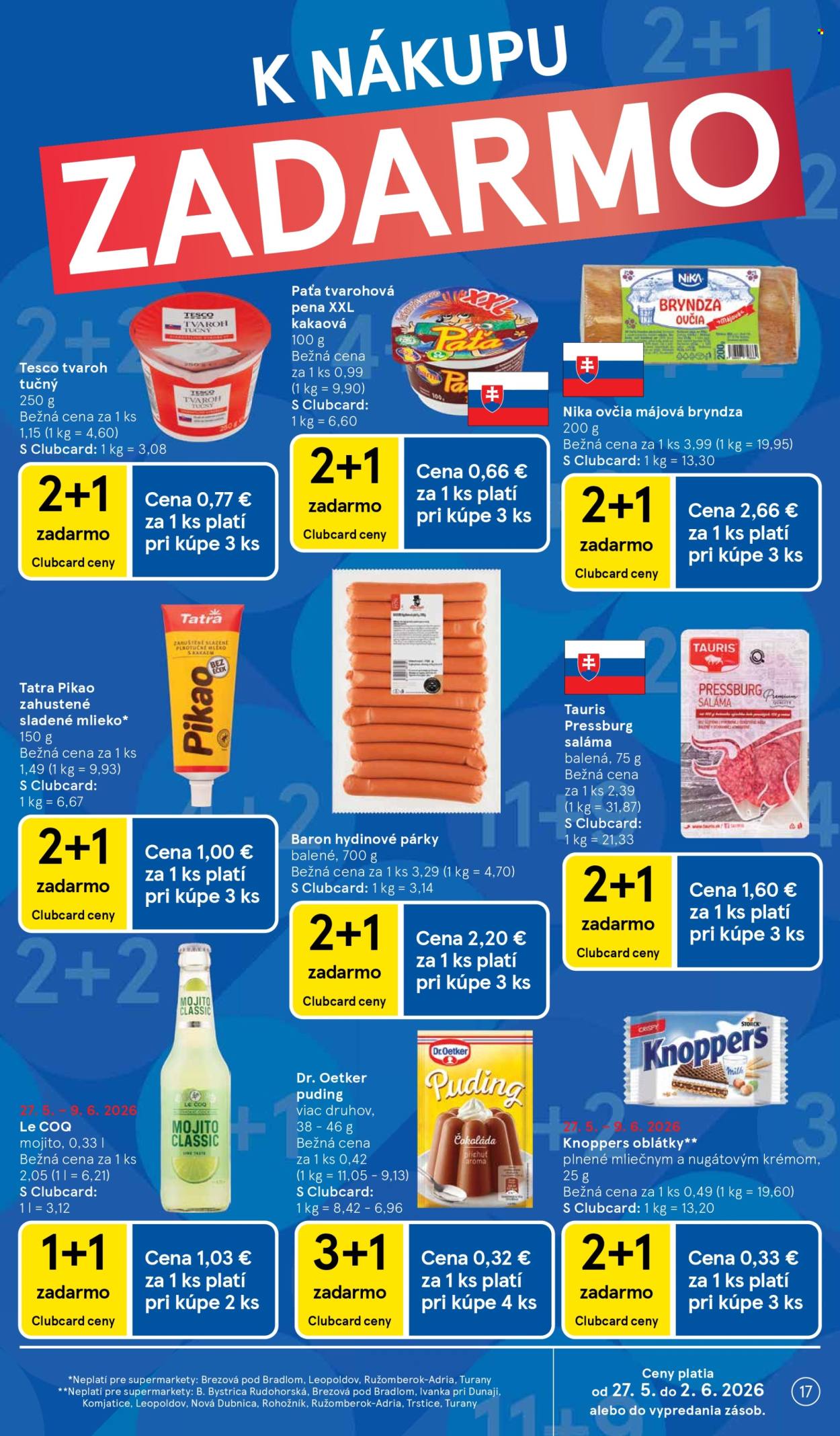 Leták TESCO supermarket - 27.5.2026 - 2.6.2026. Strana 17
