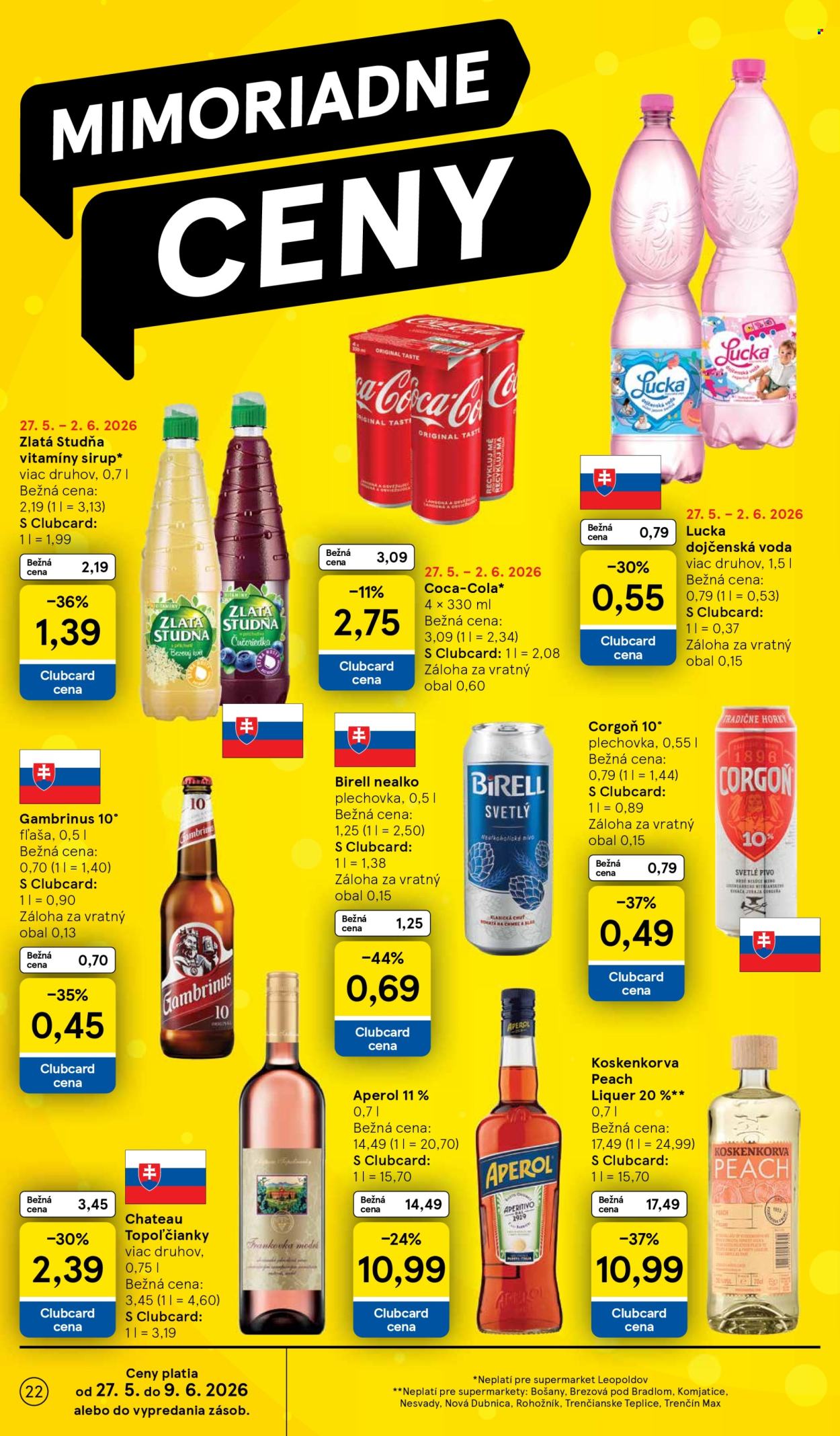 Leták TESCO supermarket - 27.5.2026 - 2.6.2026. Strana 22