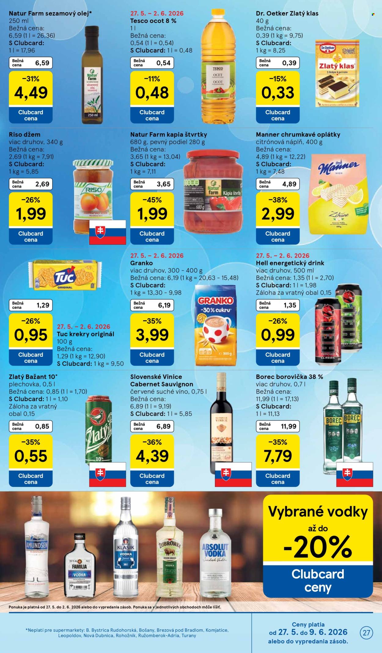Leták TESCO supermarket - 27.5.2026 - 2.6.2026. Strana 27