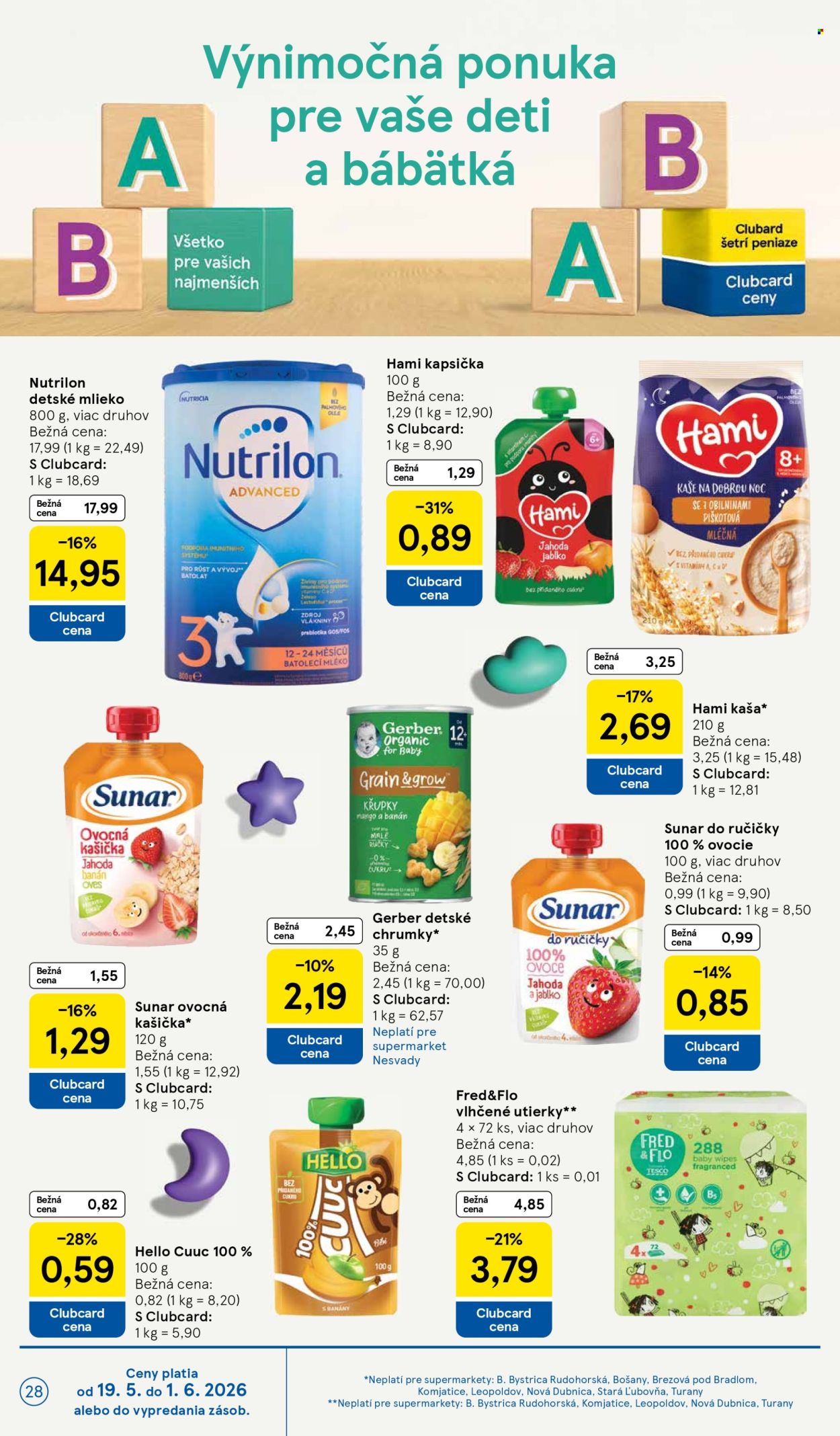 Leták TESCO supermarket - 27.5.2026 - 2.6.2026. Strana 28