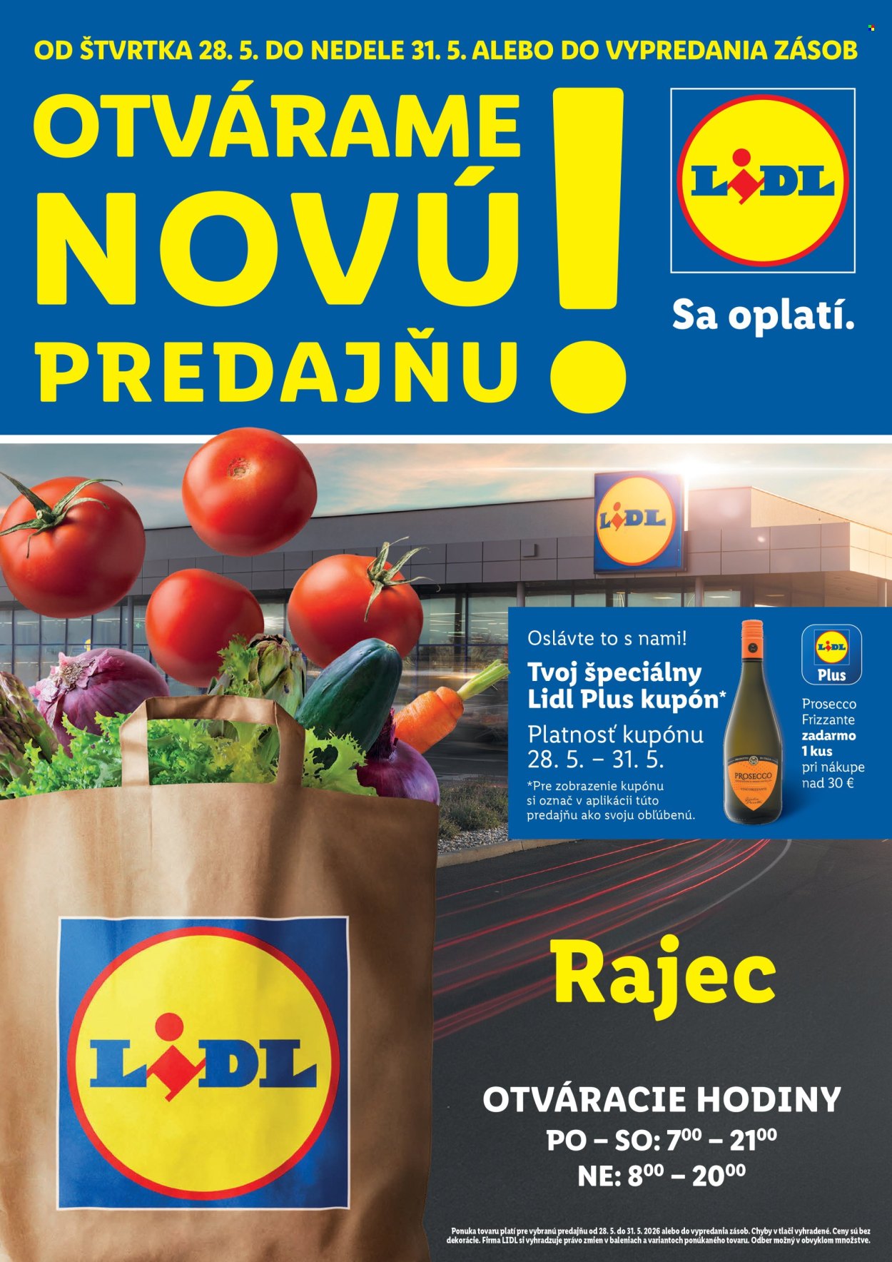 Leták Lidl - 28.5.2026 - 31.5.2026. Strana 1