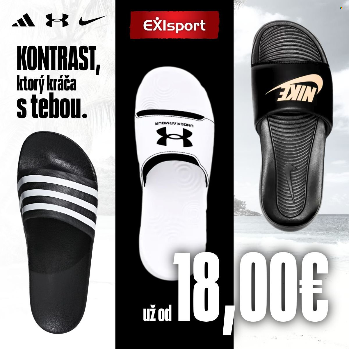 Leták Exisport. Strana 1