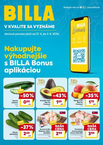 Leták Billa - 27.5.2026 - 2.6.2026.