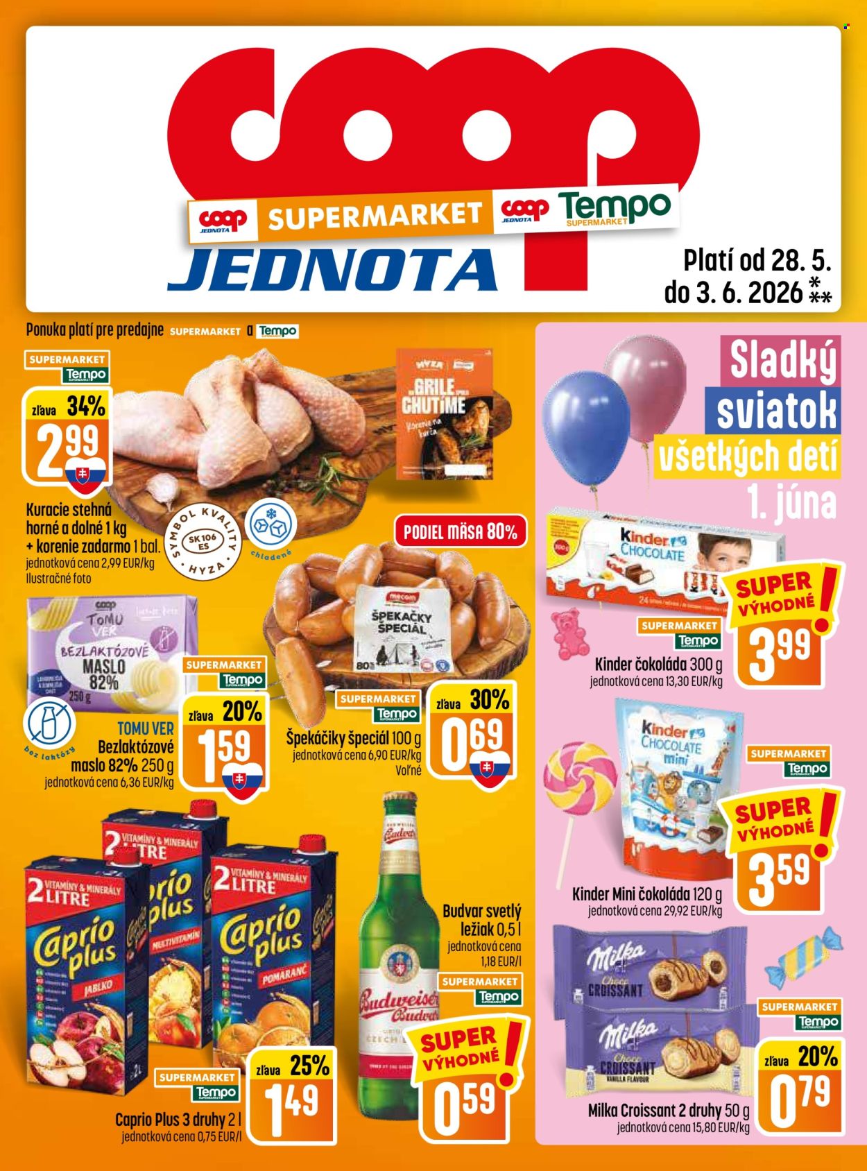 Leták COOP Jednota - 28.5.2026 - 3.6.2026. Strana 13