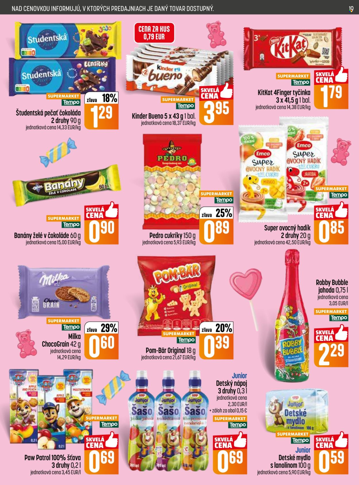 Leták COOP Jednota - 28.5.2026 - 3.6.2026. Strana 19