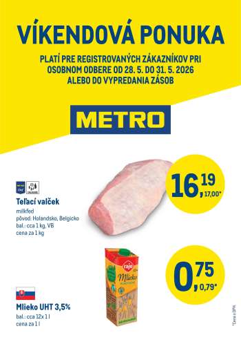 Leták Metro - 28.5.2026 - 31.5.2026.