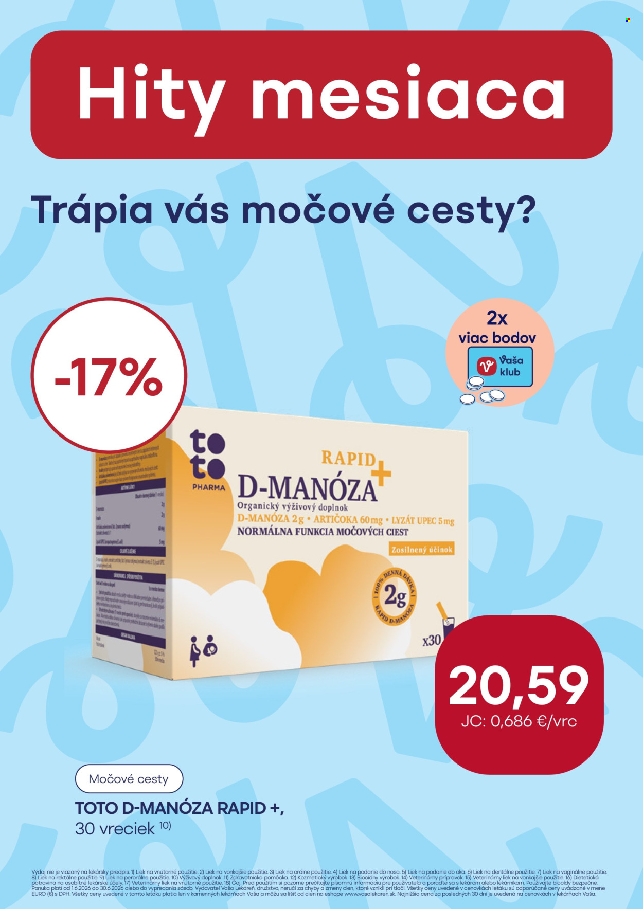 Leták Vaša lekáreň - 1.6.2026 - 30.6.2026. Strana 18