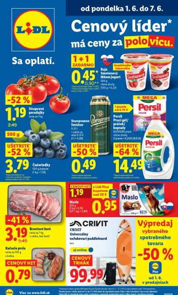 Leták Lidl - 1.6.2026 - 7.6.2026.