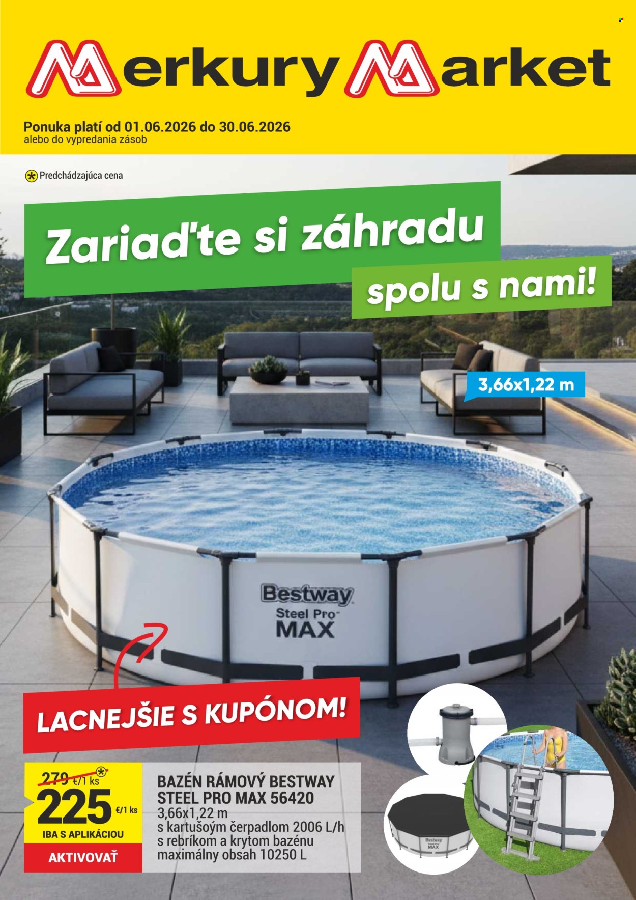 Leták Merkury Market - 1.6.2026 - 30.6.2026. Strana 1