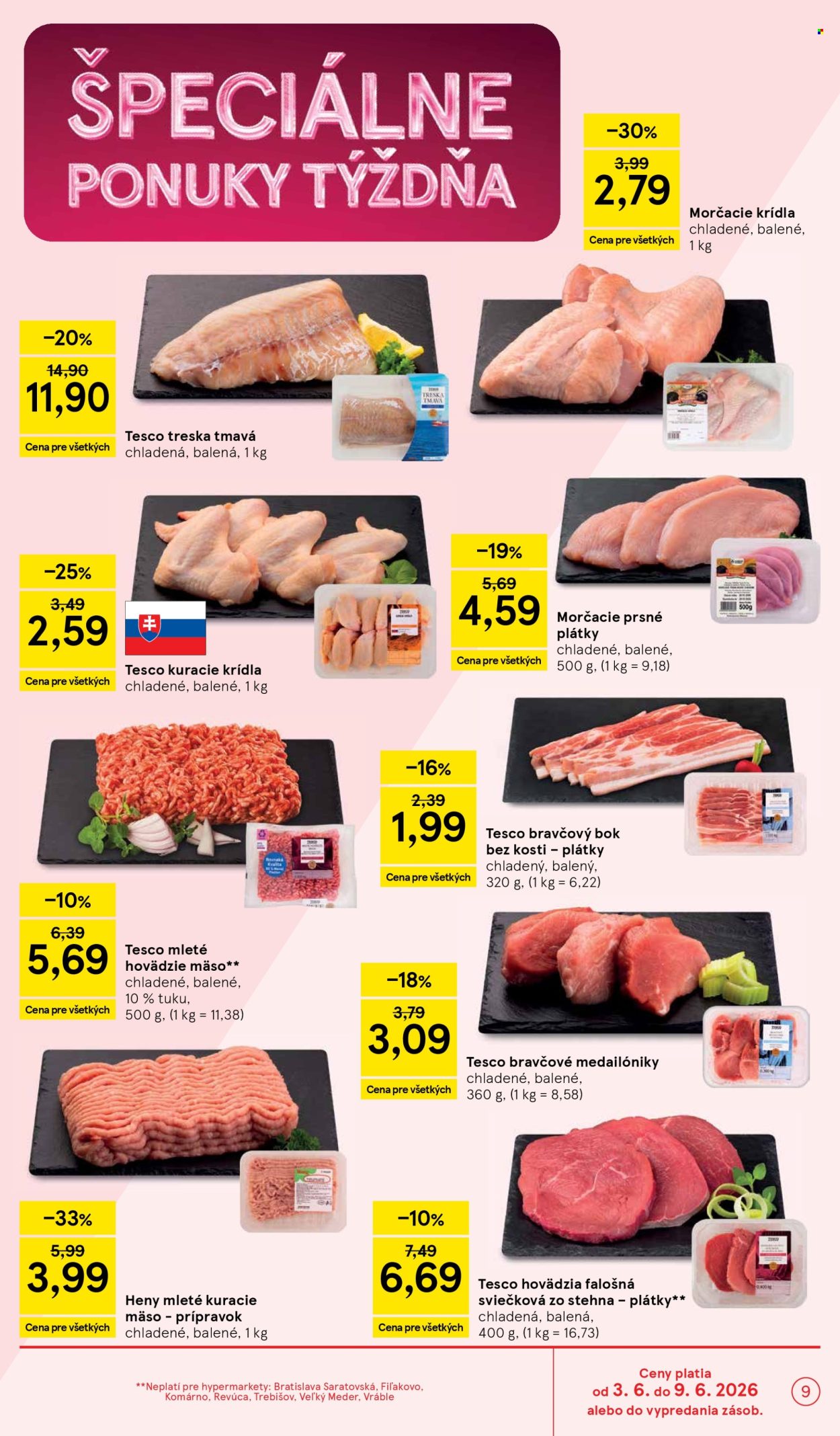 Leták TESCO - 3.6.2026 - 9.6.2026. Strana 9