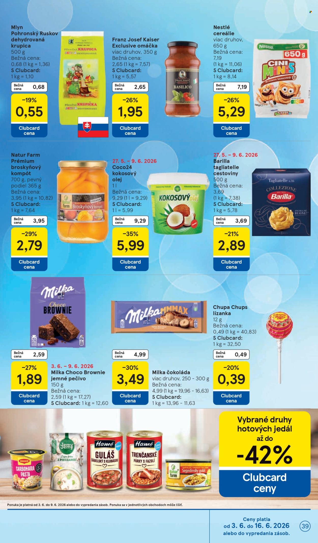 Leták TESCO - 3.6.2026 - 9.6.2026. Strana 39