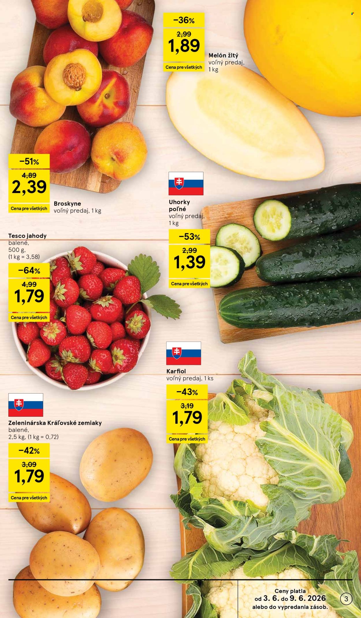Leták TESCO supermarket - 3.6.2026 - 9.6.2026. Strana 3
