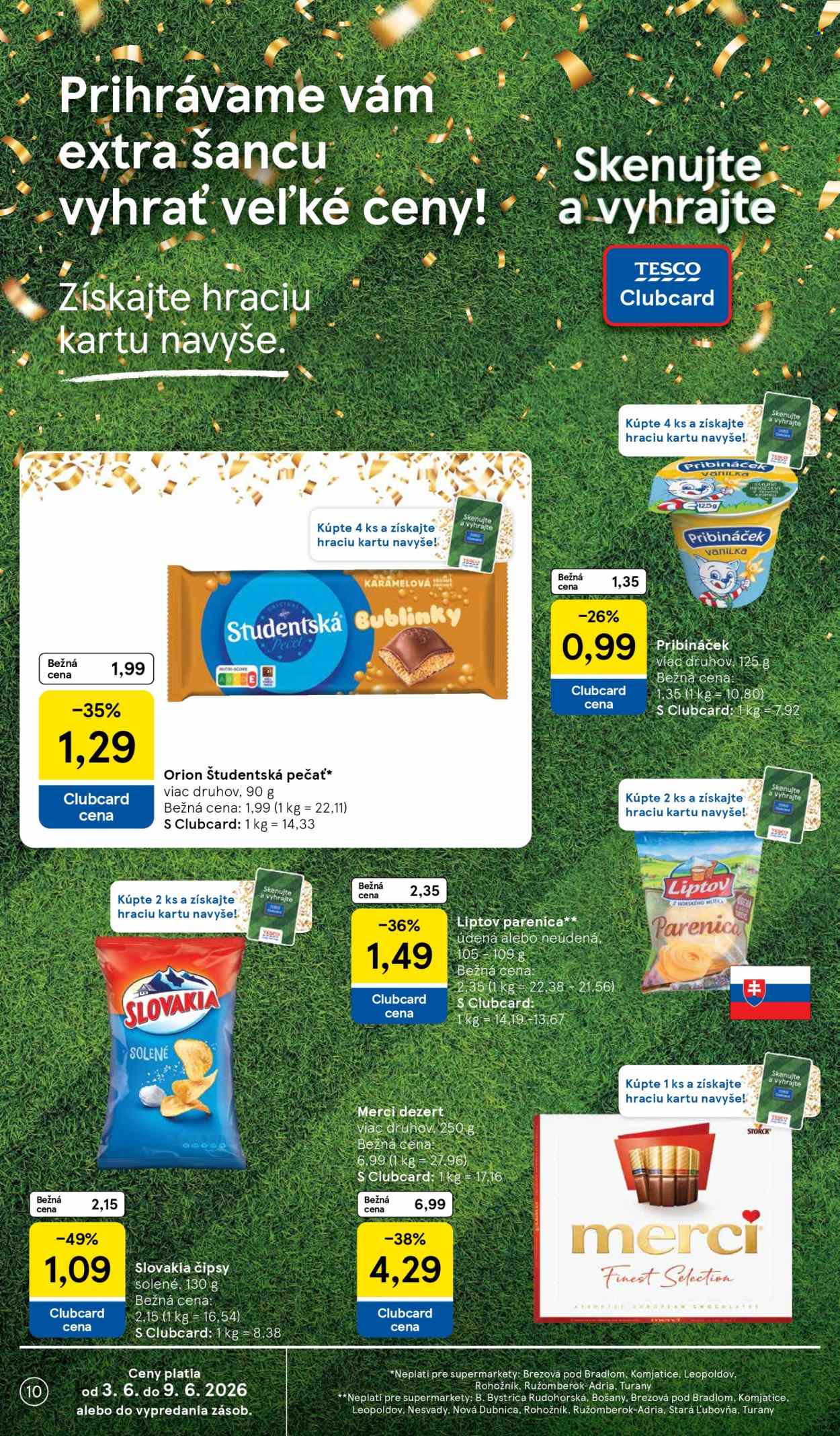 Leták TESCO supermarket - 3.6.2026 - 9.6.2026. Strana 10