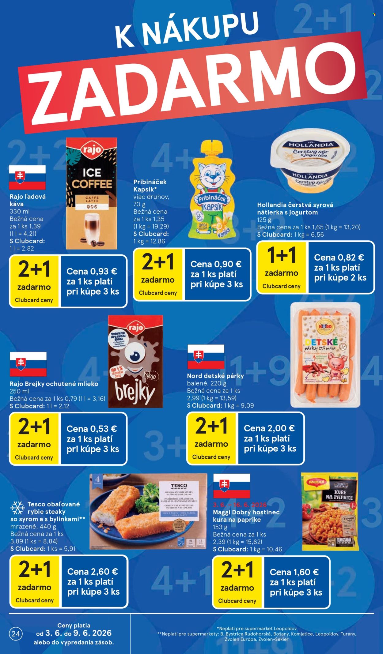 Leták TESCO supermarket - 3.6.2026 - 9.6.2026. Strana 24