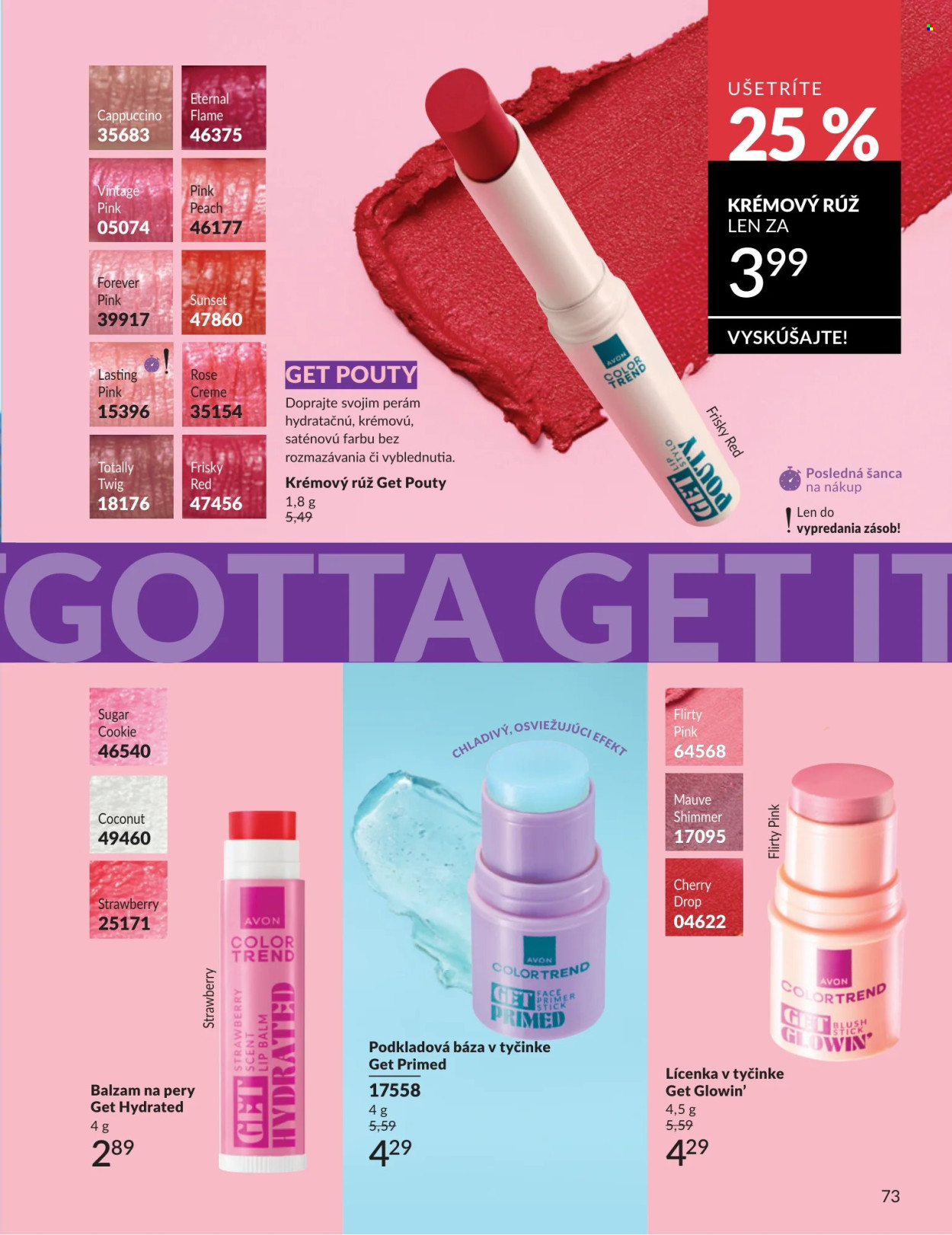Leták Avon - 1.6.2026 - 30.6.2026. Strana 73