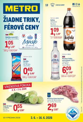 Leták Metro - 3.6.2026 - 16.6.2026.