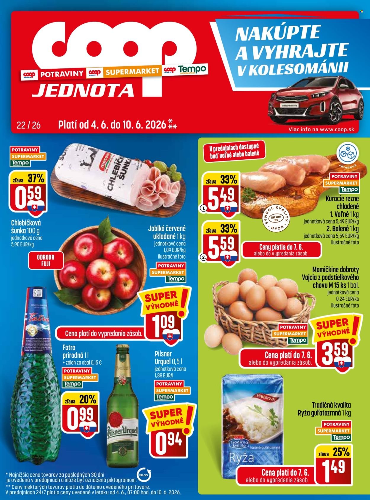 Leták COOP Jednota - 4.6.2026 - 10.6.2026. Strana 1