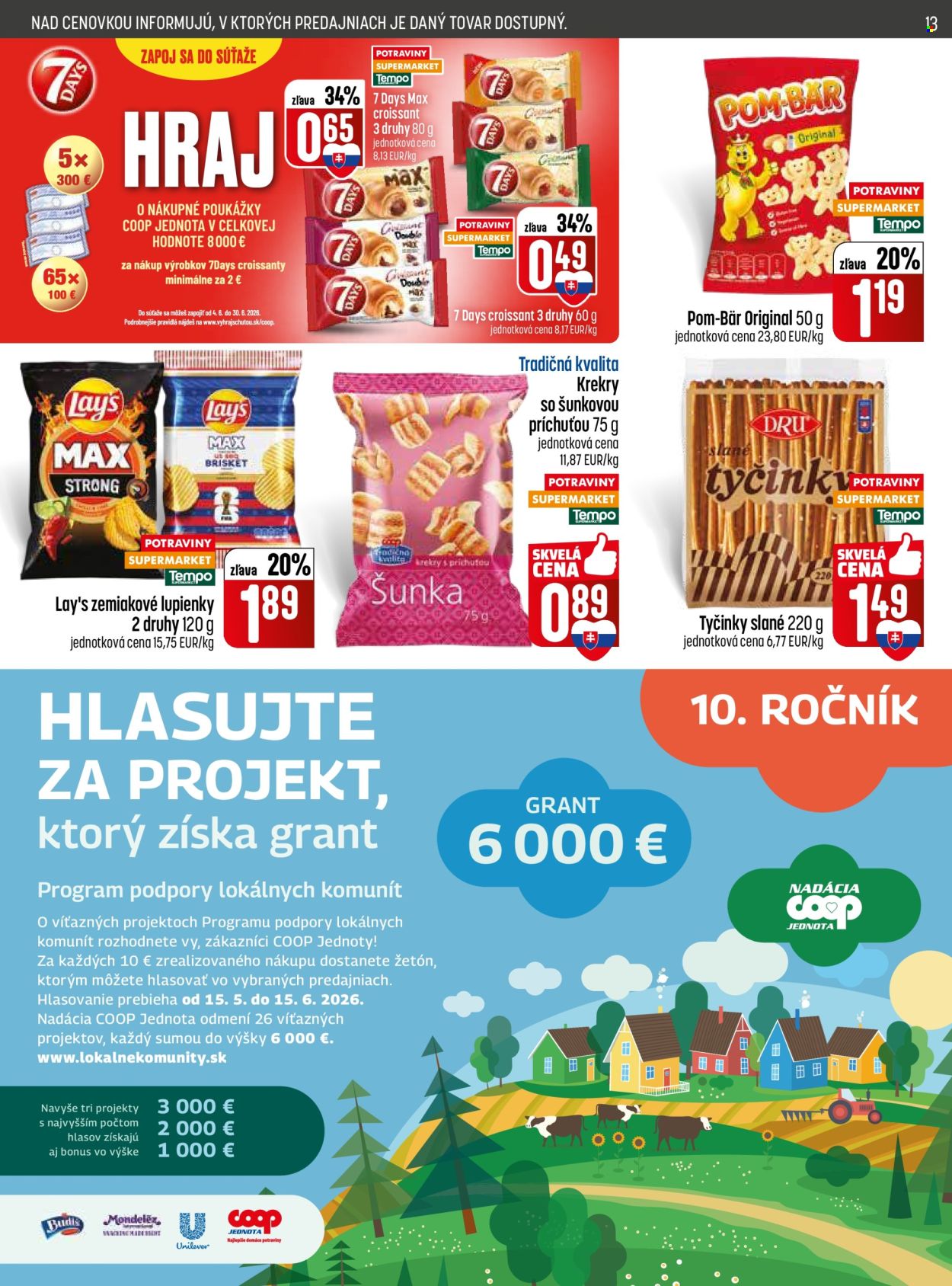 Leták COOP Jednota - 4.6.2026 - 10.6.2026. Strana 13