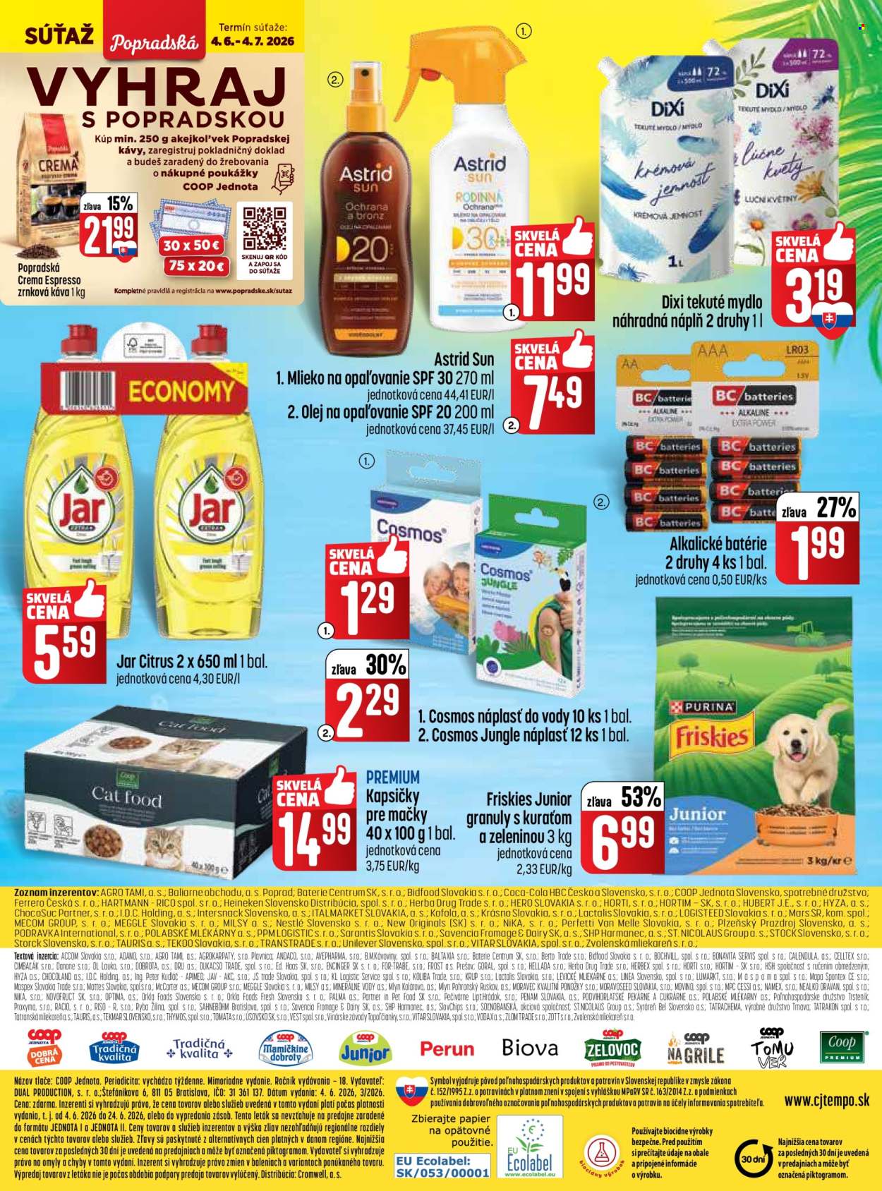 Leták COOP Jednota - 4.6.2026 - 24.6.2026. Strana 7