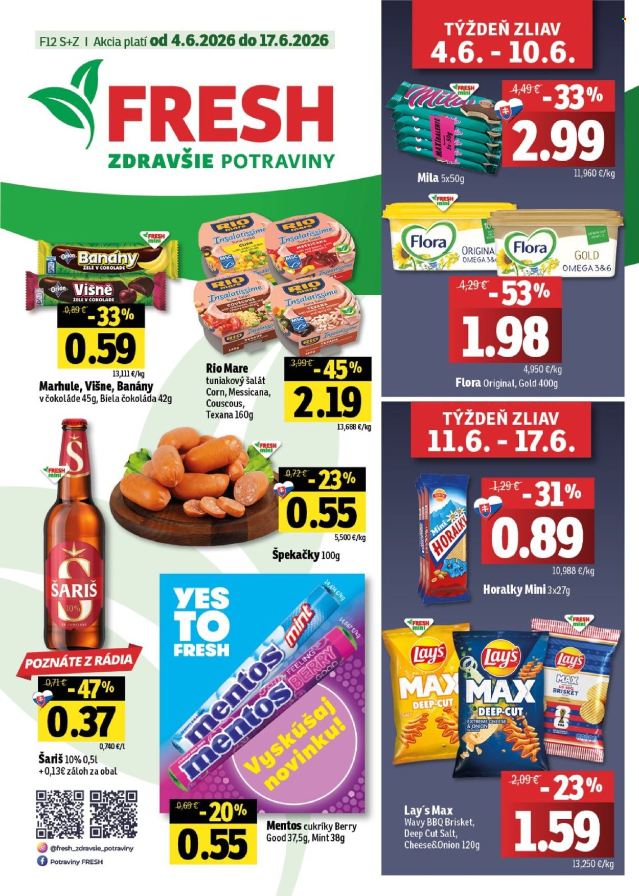 Leták FRESH - 4.6.2026 - 17.6.2026. Strana 1