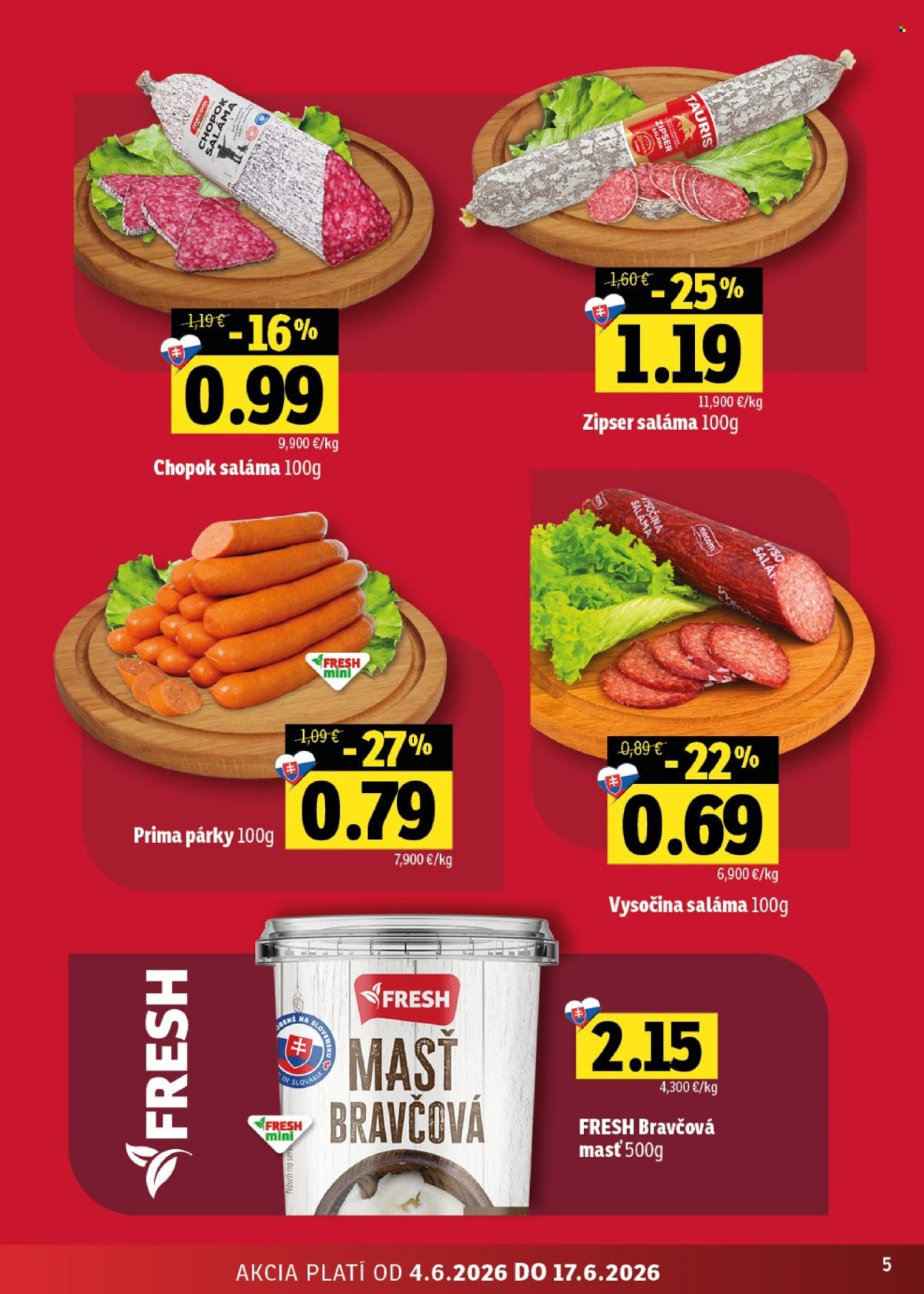 Leták FRESH - 4.6.2026 - 17.6.2026. Strana 5