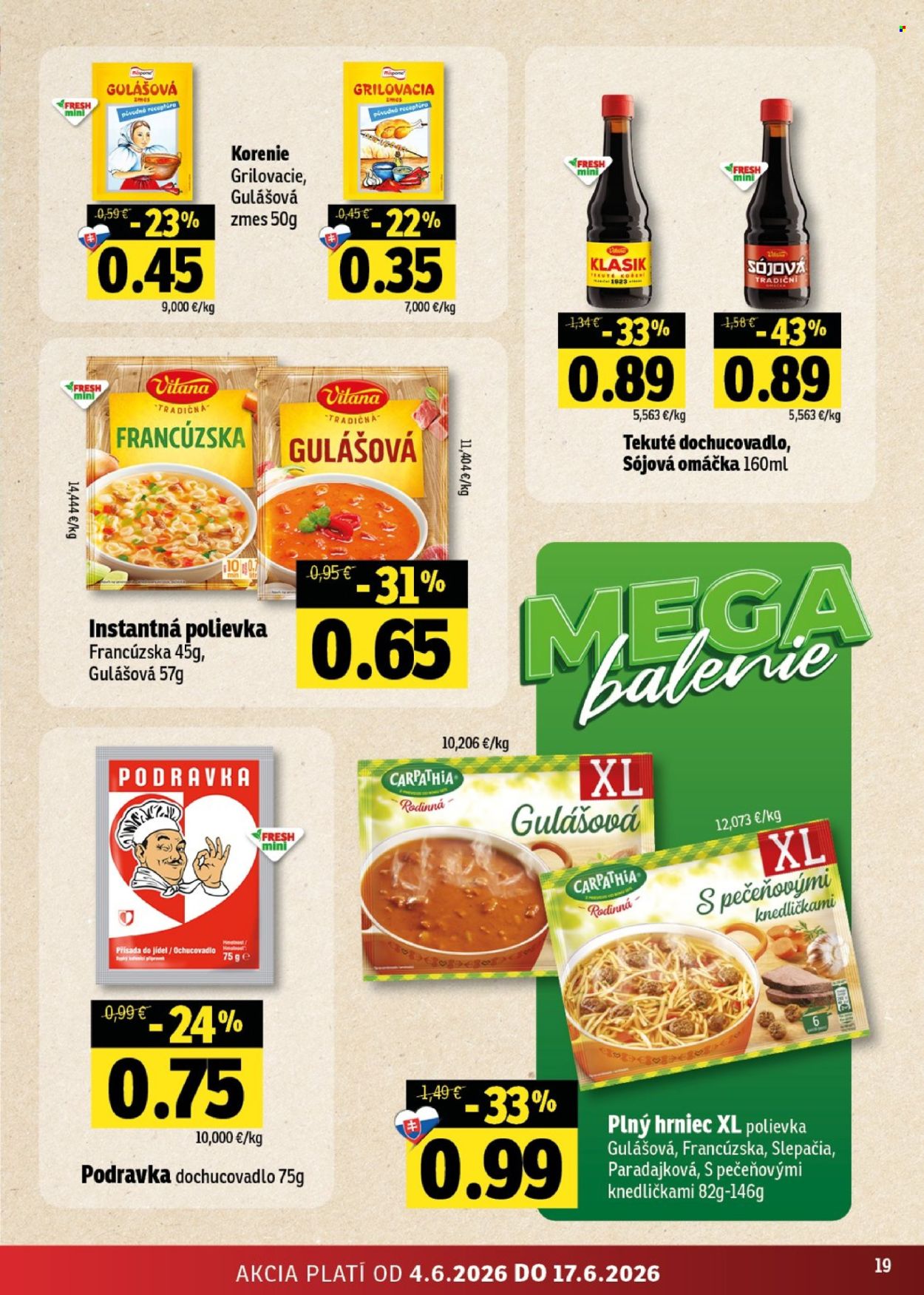 Leták FRESH - 4.6.2026 - 17.6.2026. Strana 19