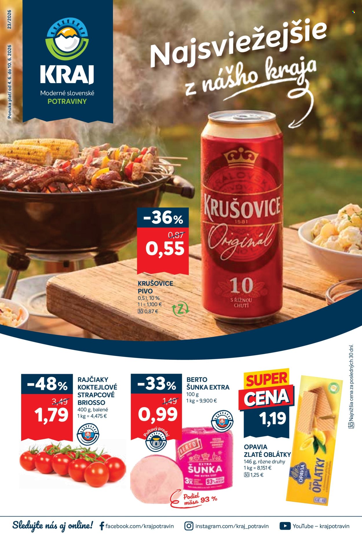 Leták Kraj - 4.6.2026 - 10.6.2026. Strana 1