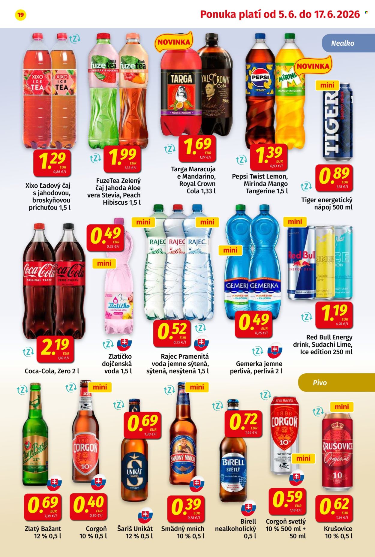 Leták Potraviny KORUNA - 5.6.2026 - 17.6.2026. Strana 19