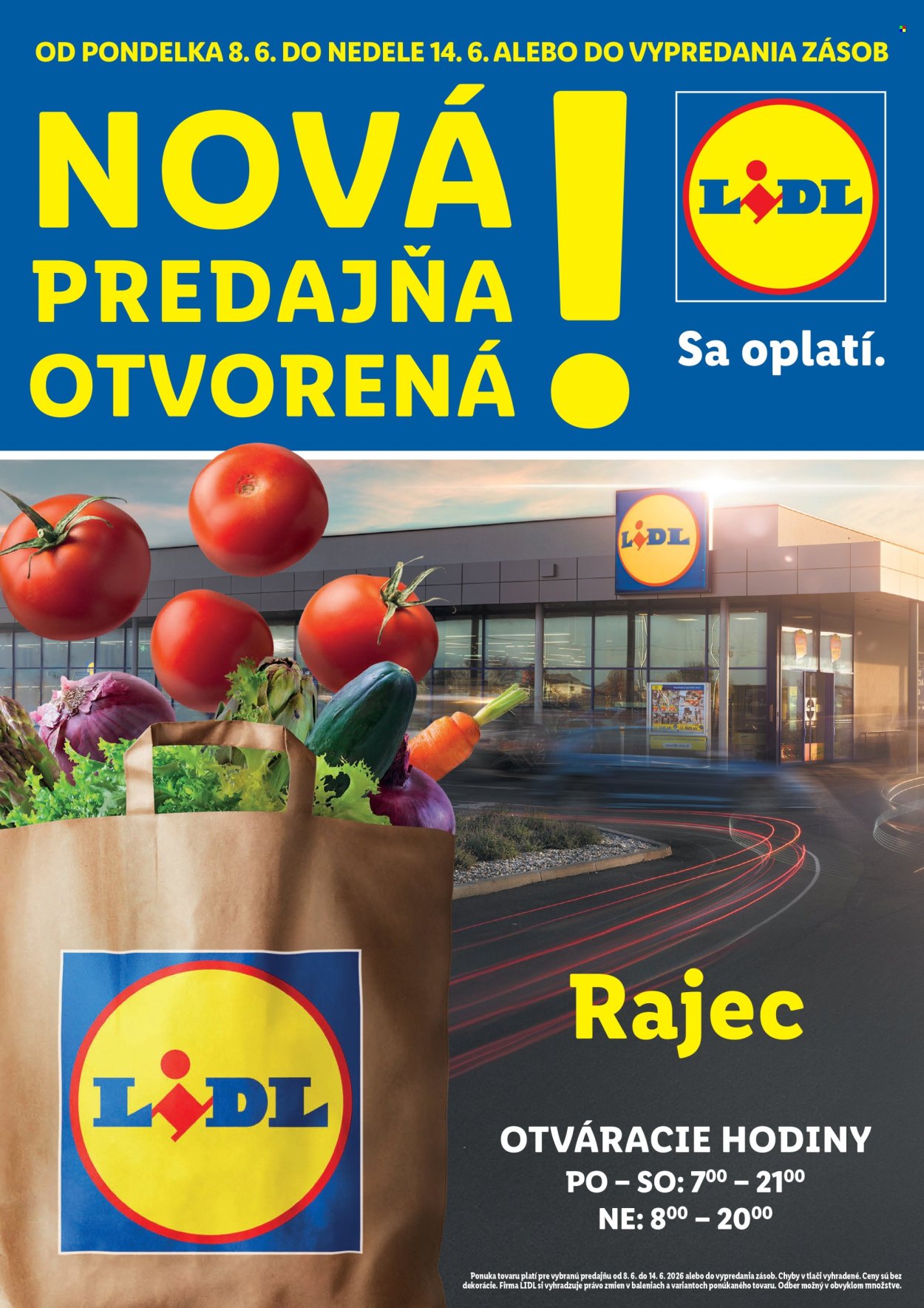 Leták Lidl - 8.6.2026 - 14.6.2026. Strana 1
