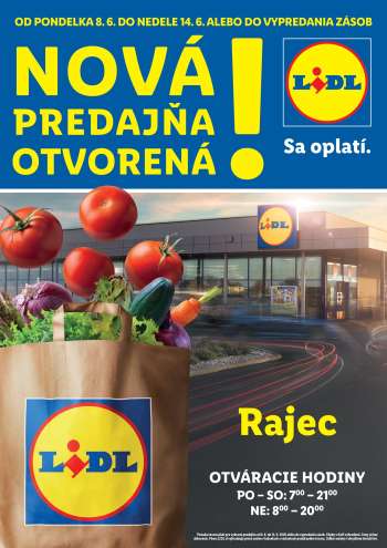 Leták Lidl - 8.6.2026 - 14.6.2026.