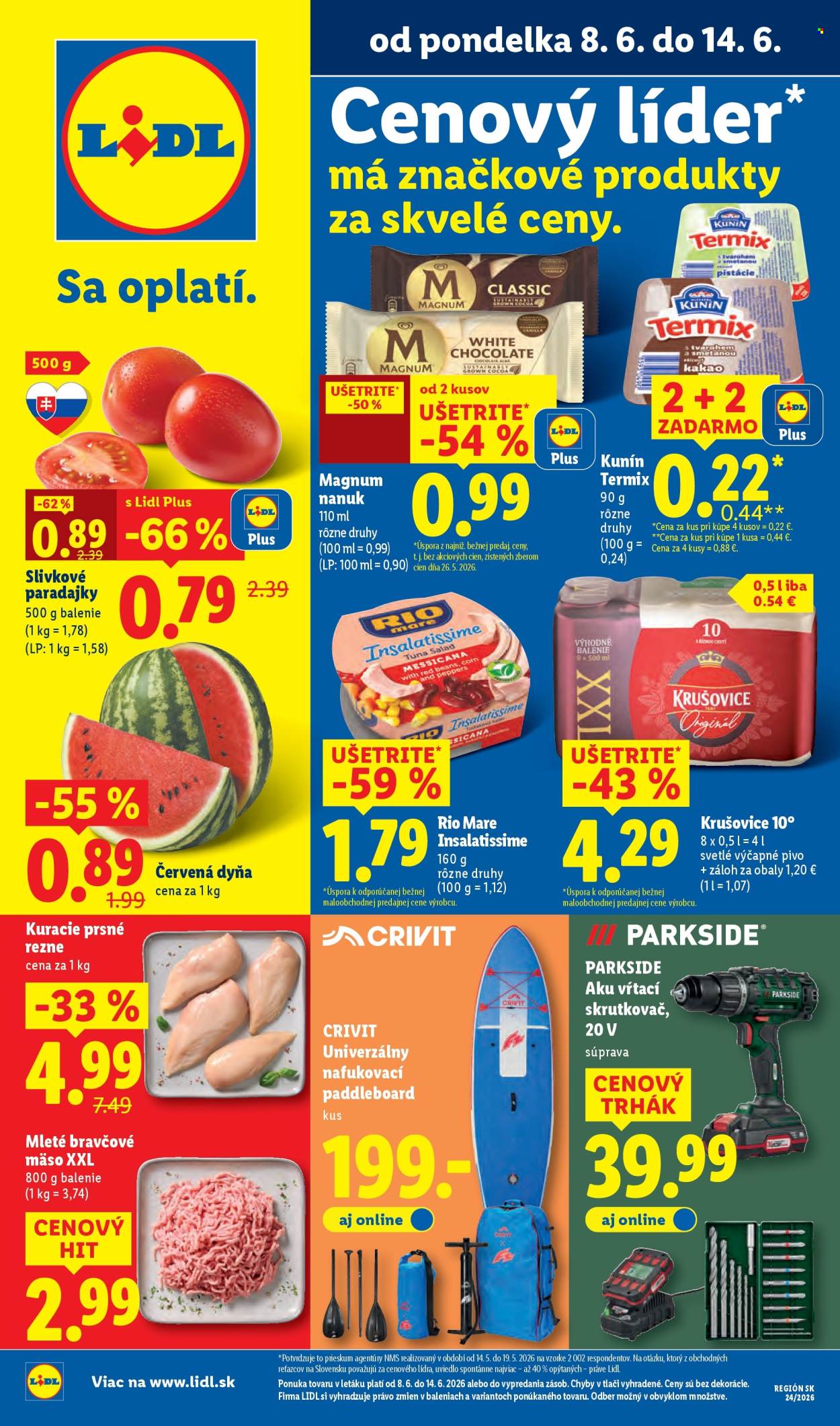 Leták Lidl - 8.6.2026 - 14.6.2026. Strana 1