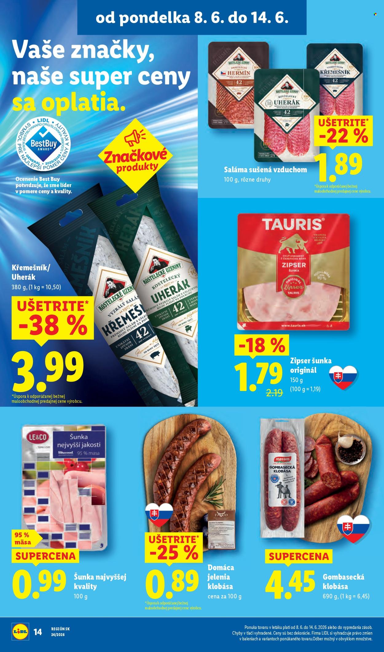 Leták Lidl - 8.6.2026 - 14.6.2026. Strana 24