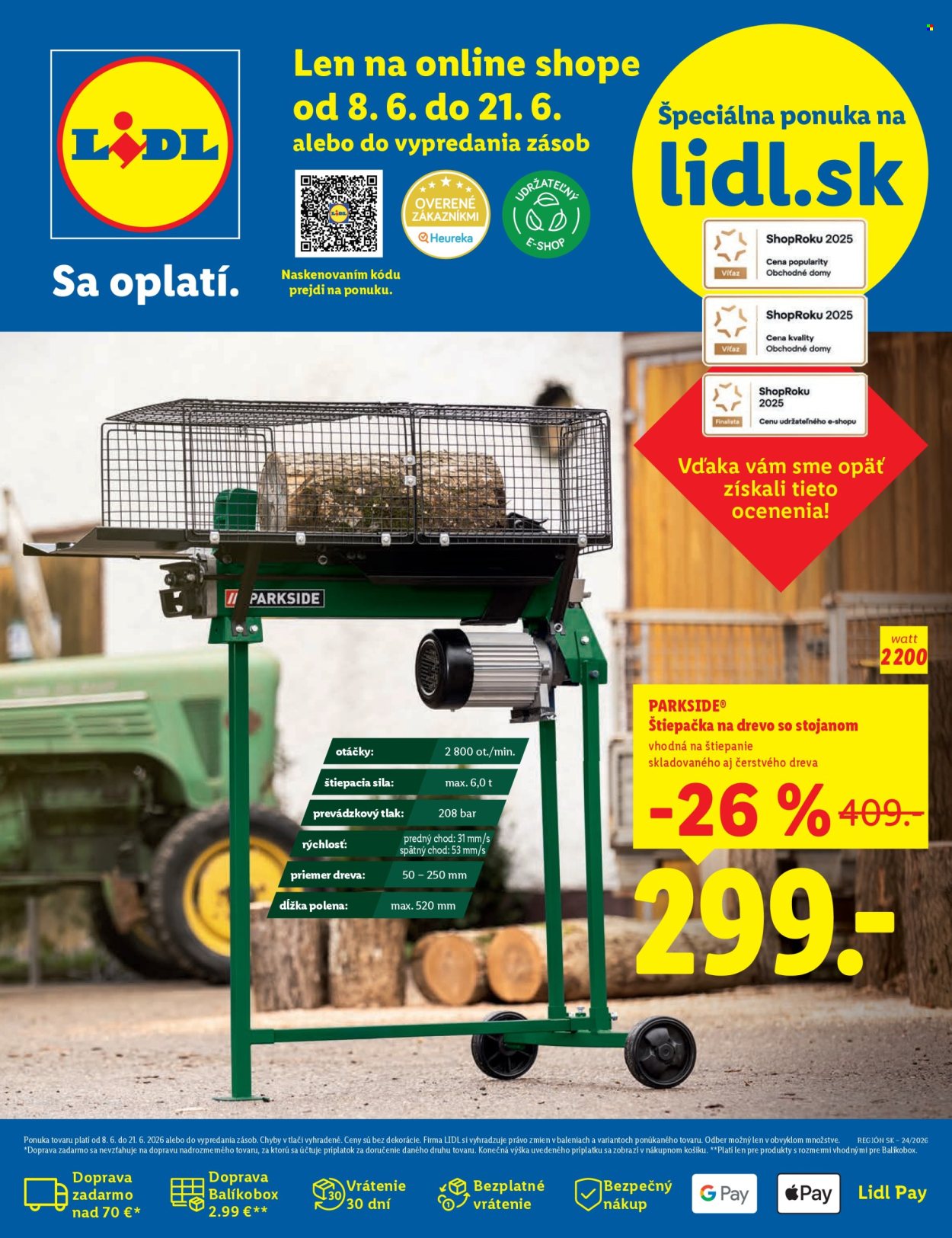 Leták Lidl - 8.6.2026 - 21.6.2026. Strana 1
