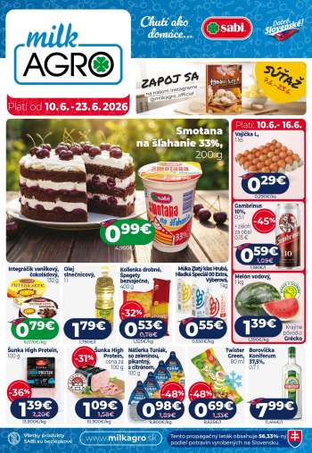Leták Milk AGRO - 10.6.2026 - 23.6.2026.