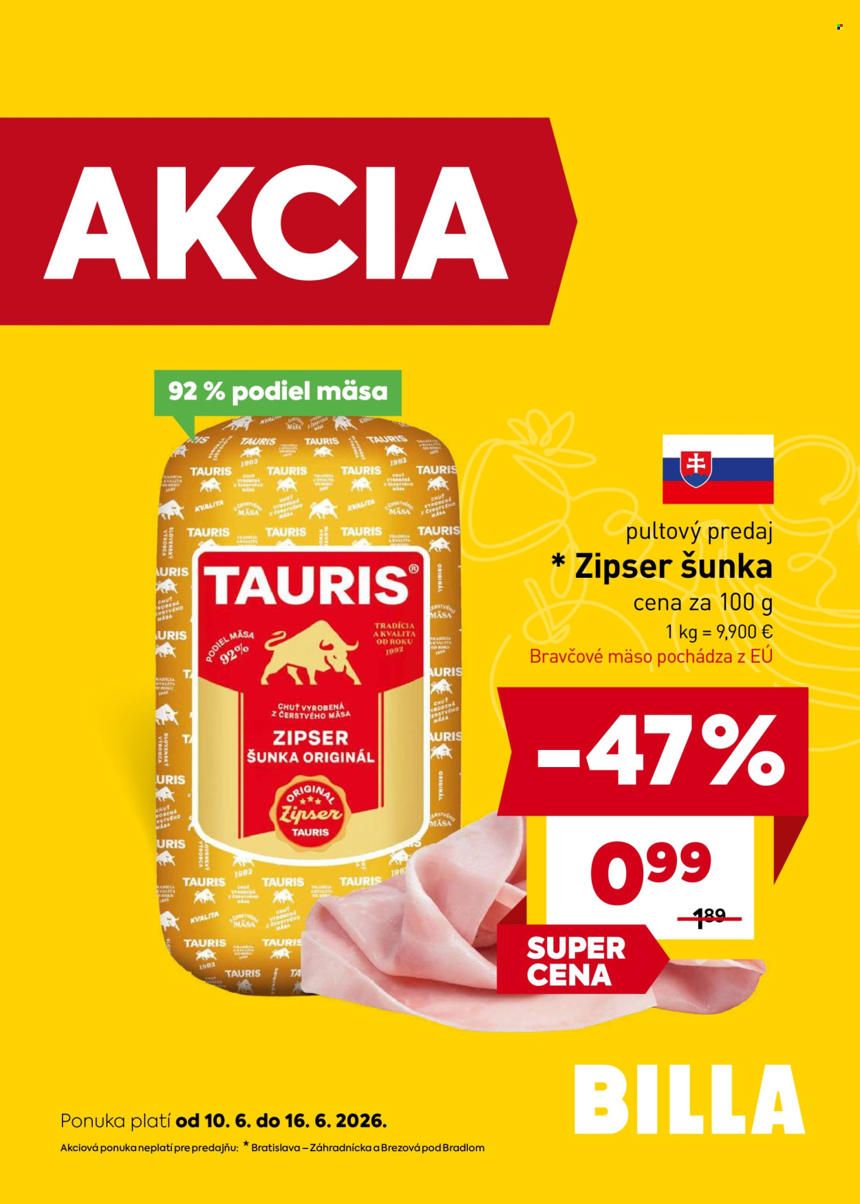 Leták Billa - 10.6.2026 - 16.6.2026. Strana 10