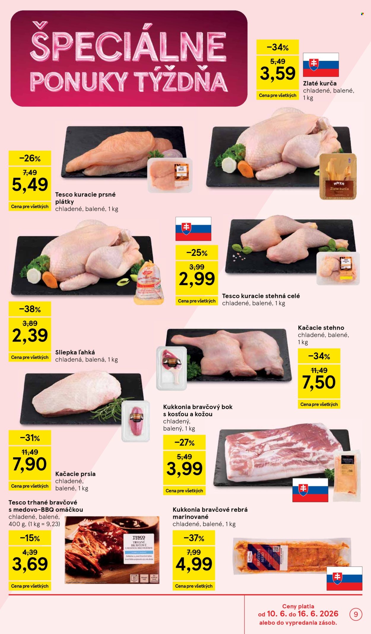 Leták TESCO - 10.6.2026 - 16.6.2026. Strana 9