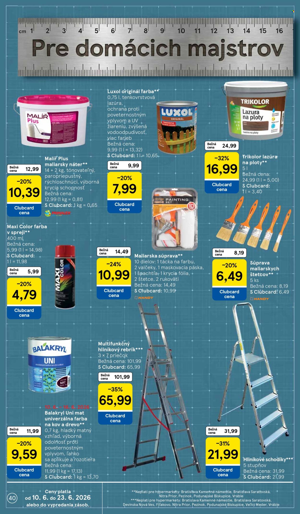 Leták TESCO - 10.6.2026 - 16.6.2026. Strana 40