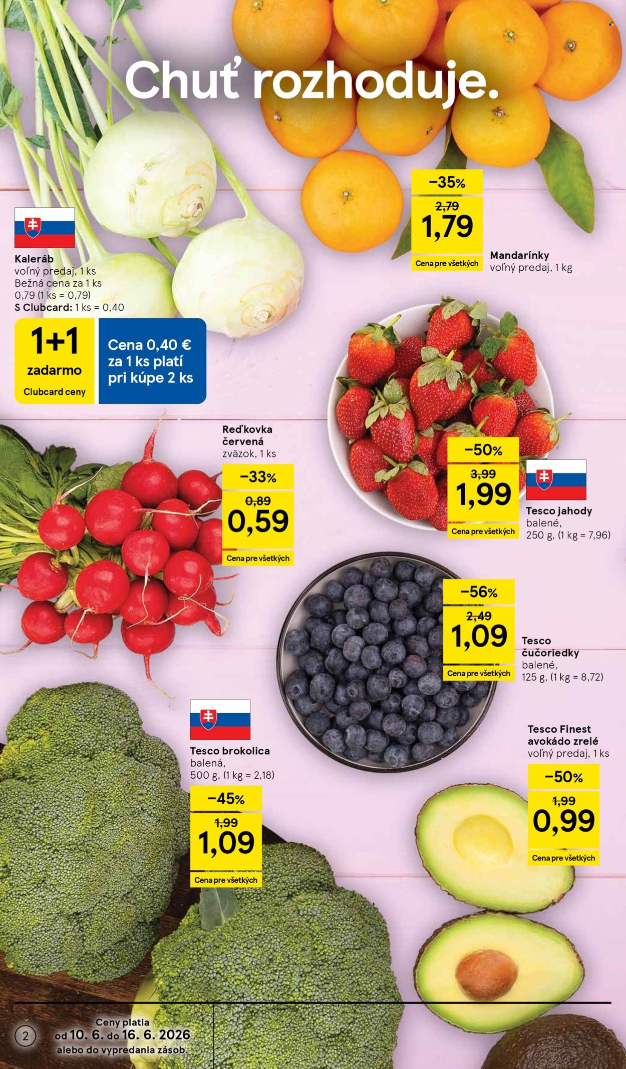 Leták TESCO supermarket - 10.6.2026 - 16.6.2026. Strana 2
