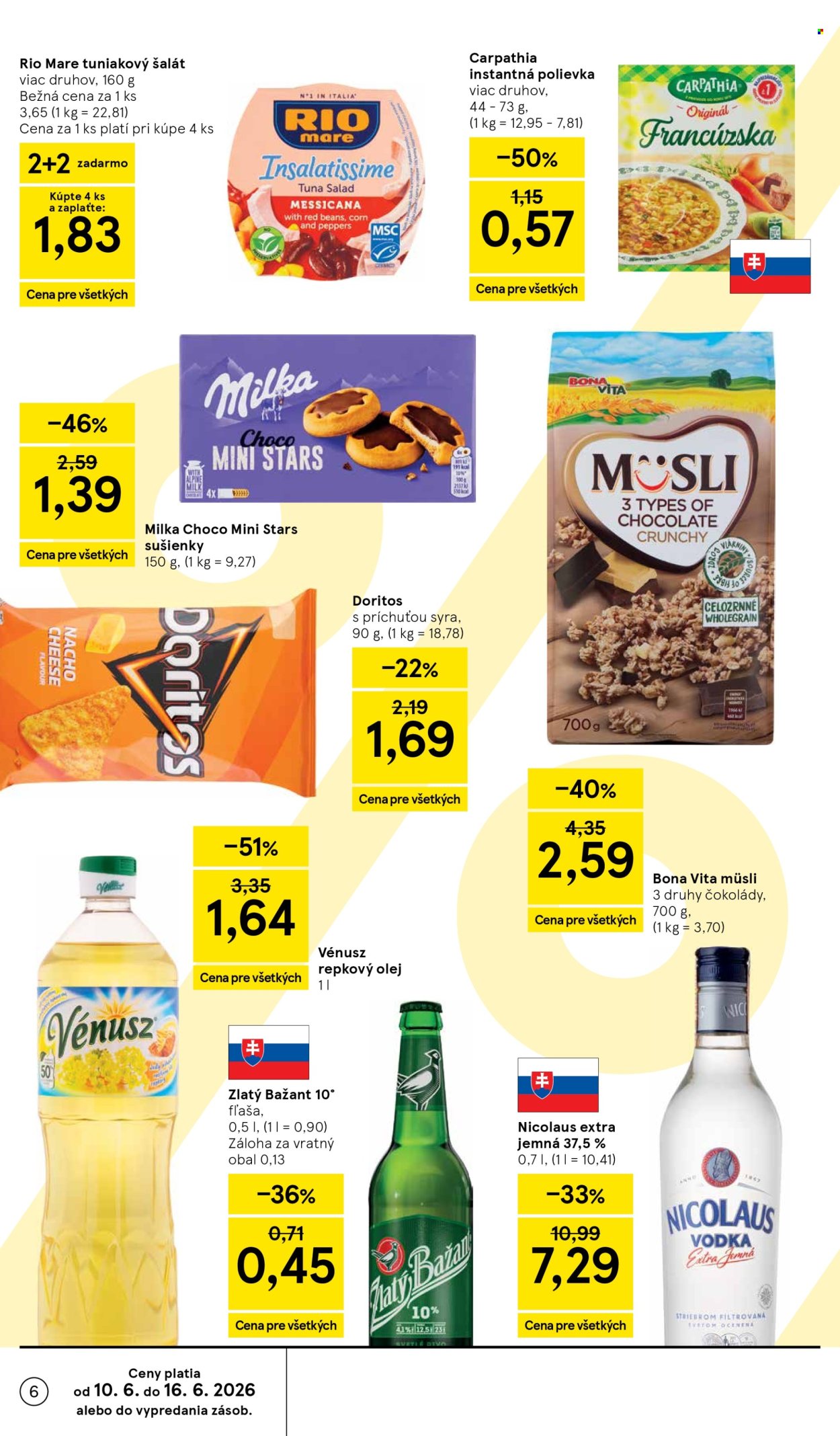 Leták TESCO supermarket - 10.6.2026 - 16.6.2026. Strana 6