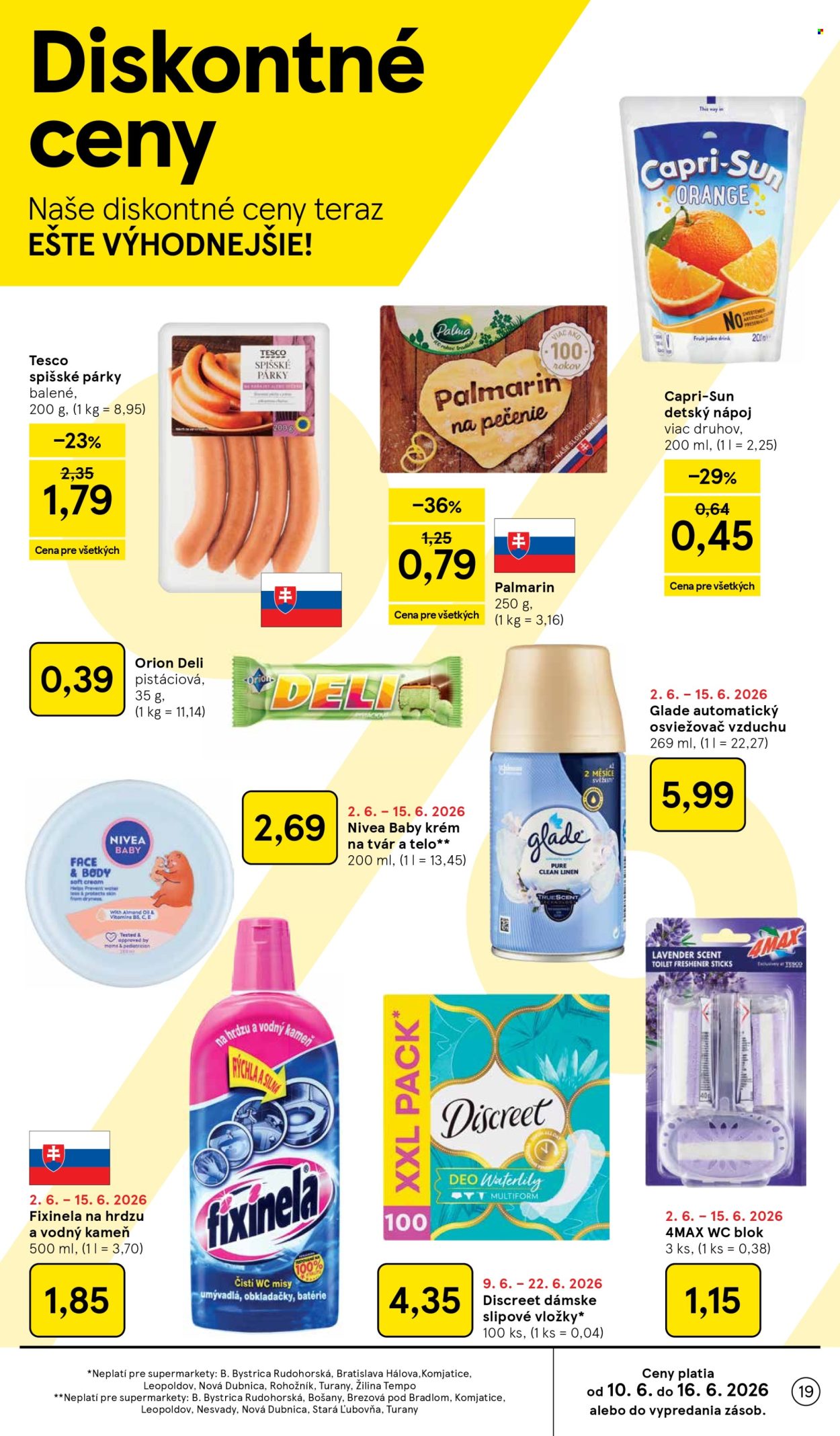 Leták TESCO supermarket - 10.6.2026 - 16.6.2026. Strana 19