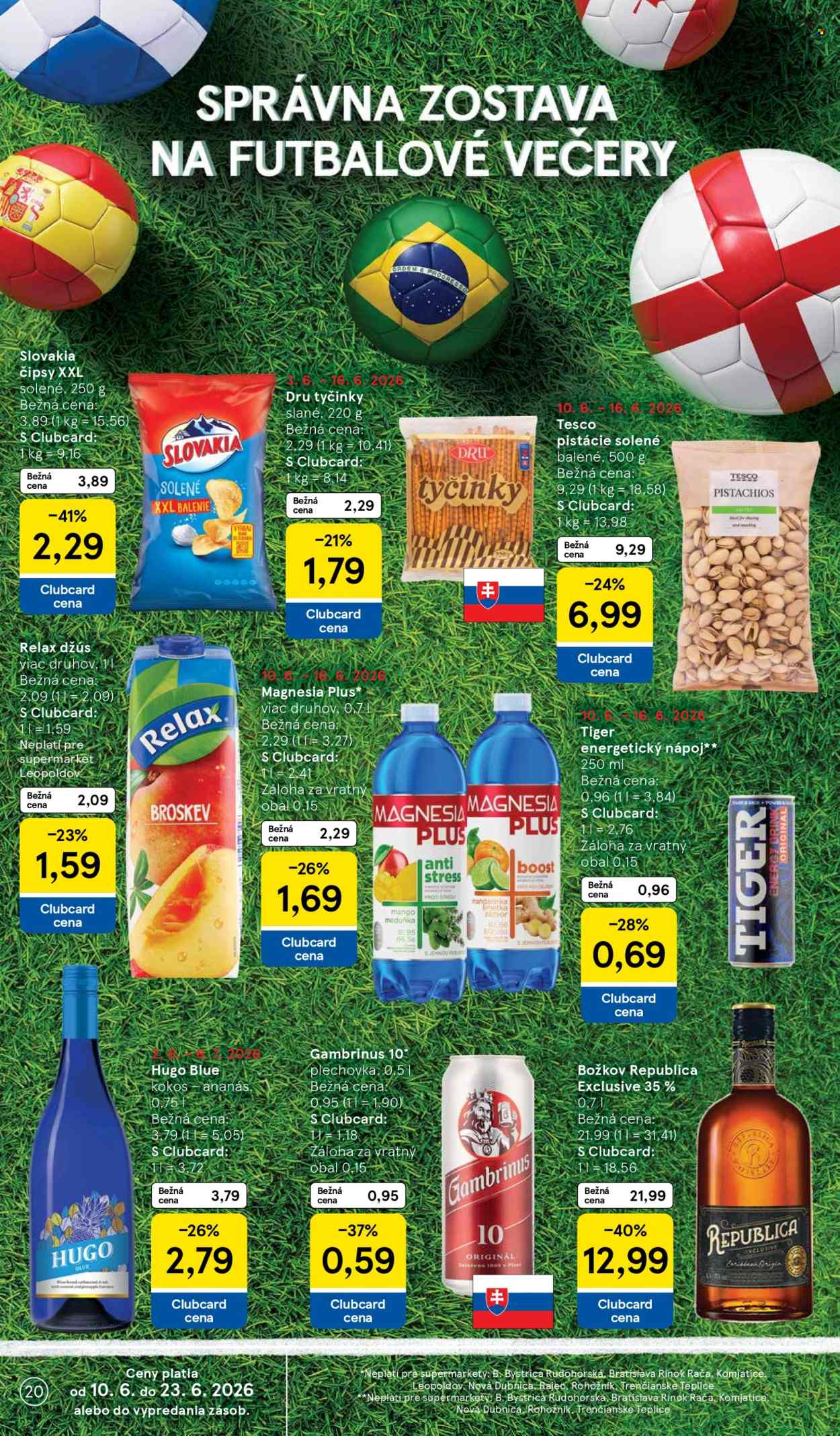 Leták TESCO supermarket - 10.6.2026 - 16.6.2026. Strana 20