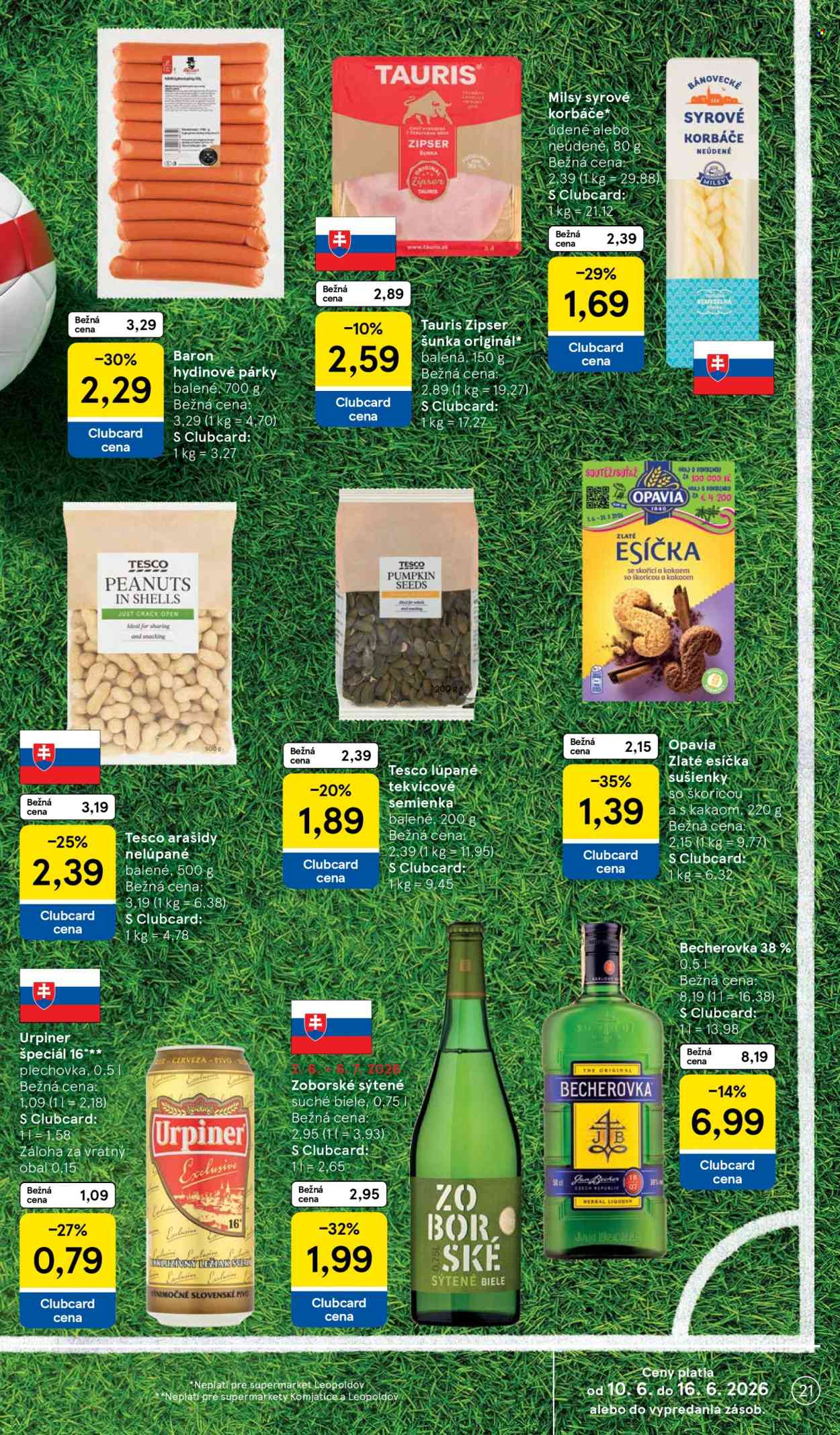 Leták TESCO supermarket - 10.6.2026 - 16.6.2026. Strana 21