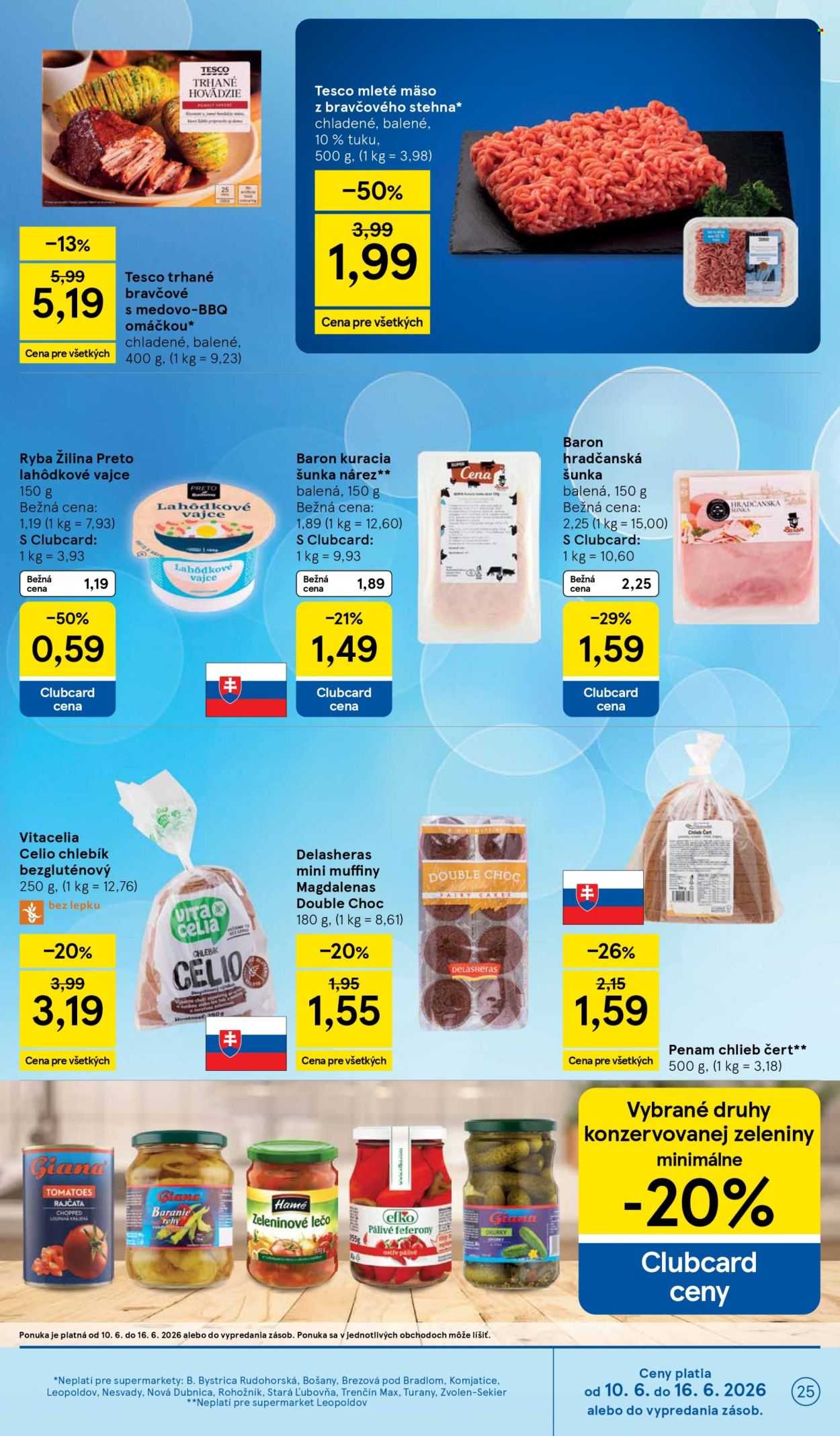 Leták TESCO supermarket - 10.6.2026 - 16.6.2026. Strana 25